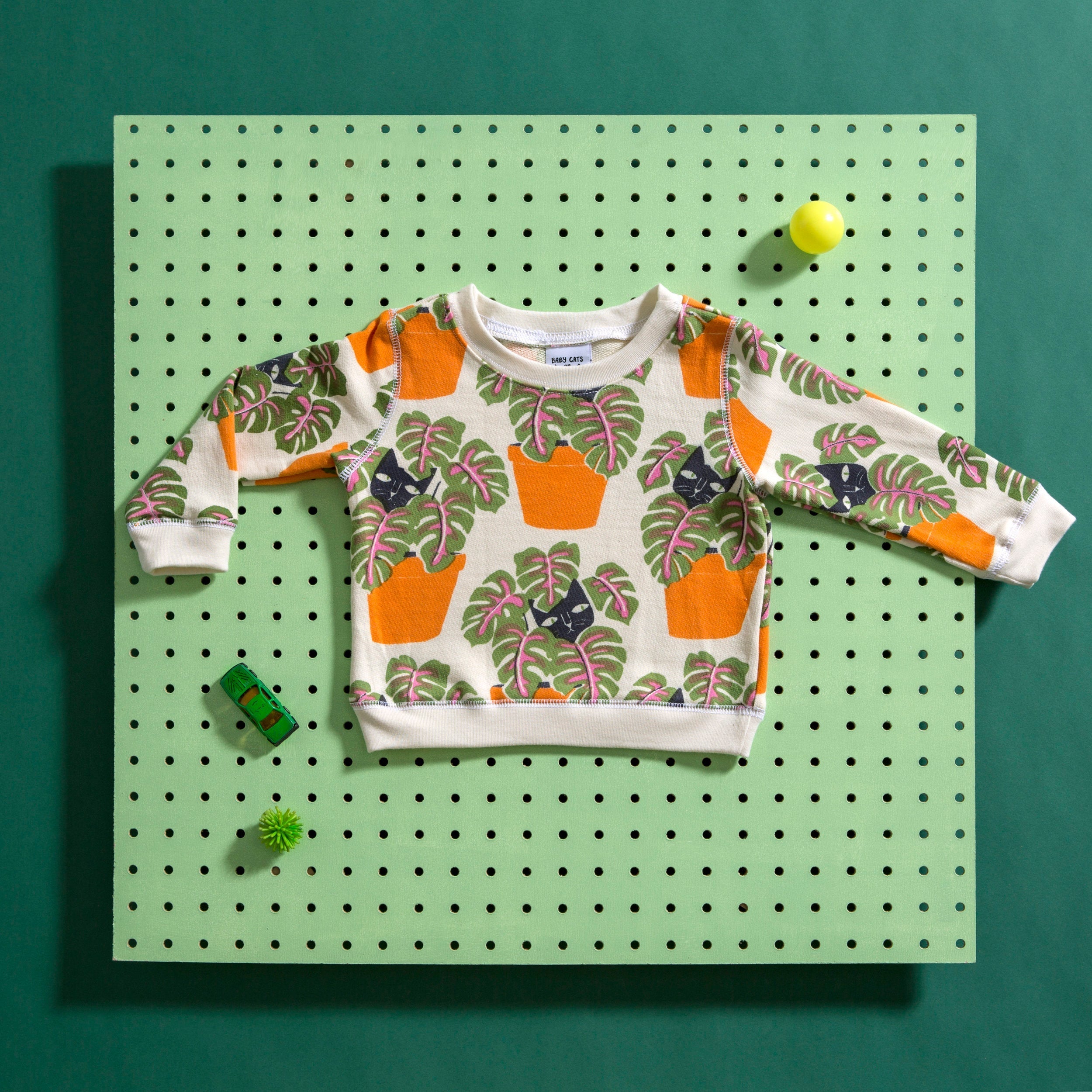 Kids Cat In Pot Sweatshirt