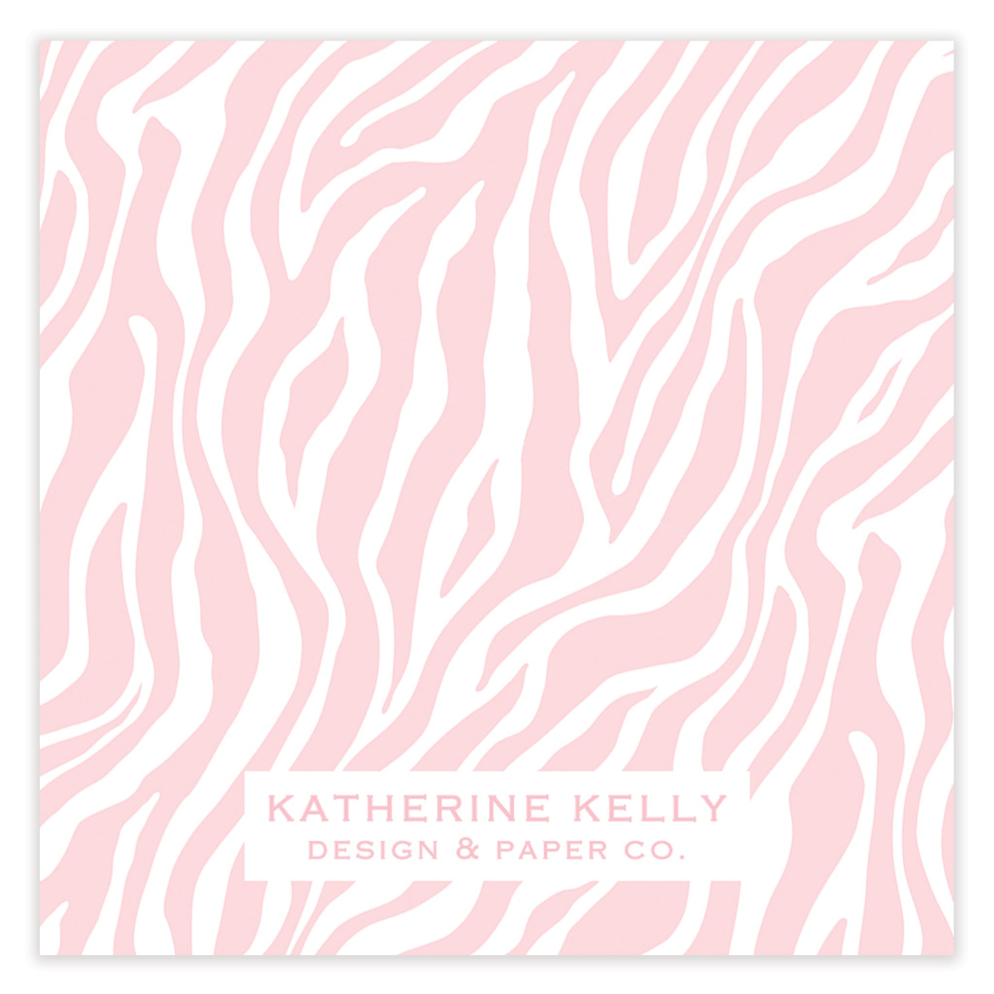 Pink Zebra Enclosure Card