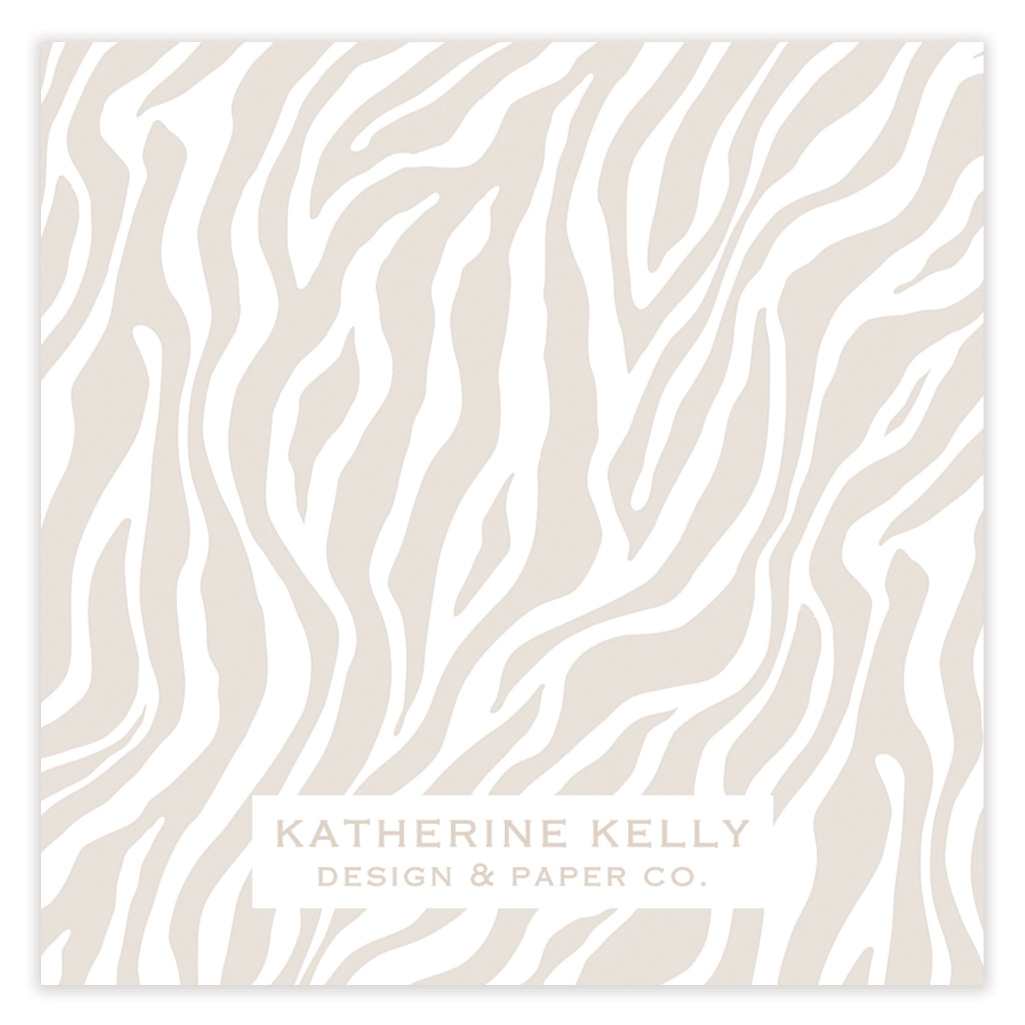 Taupe Zebra Enclosure Card