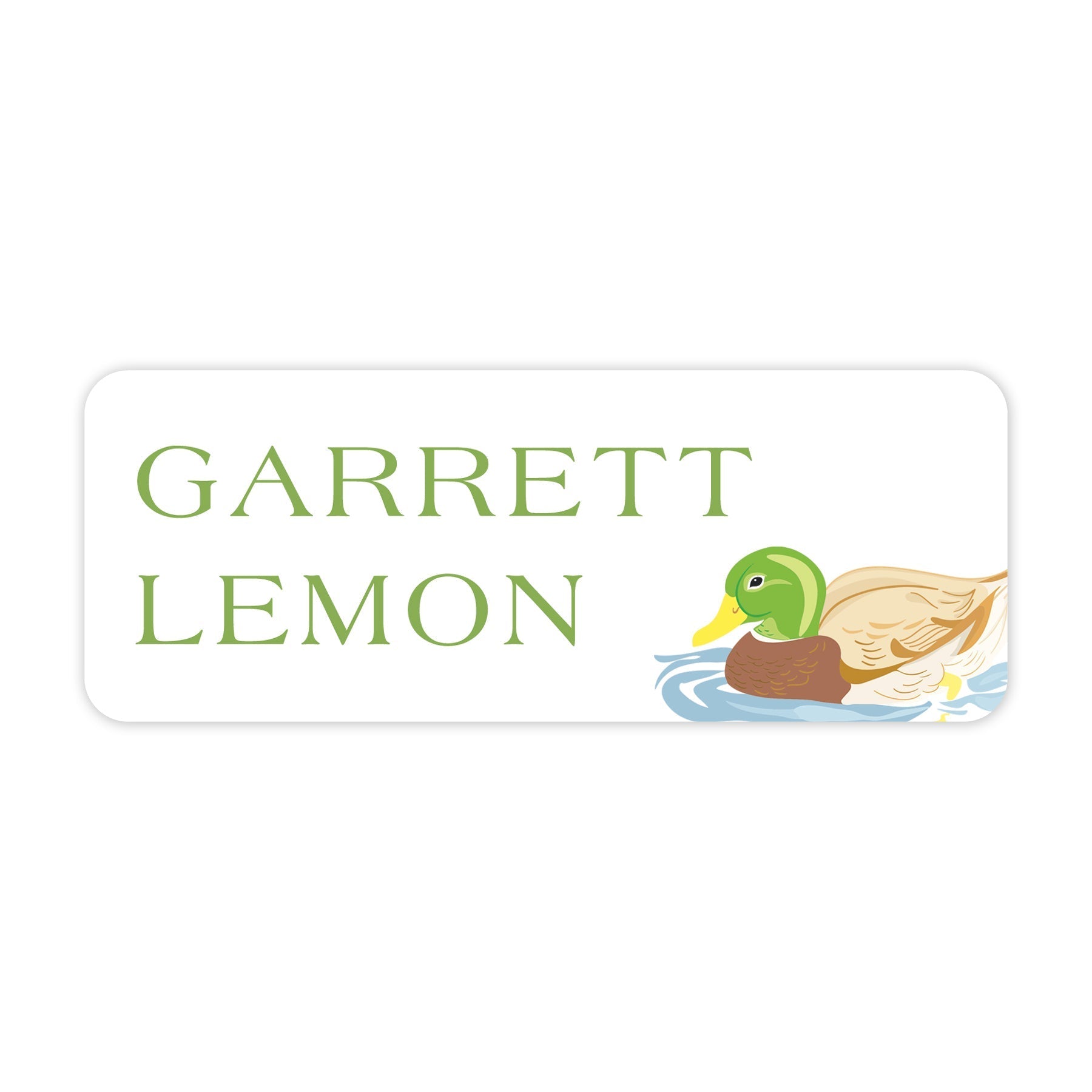 Mallard Scene Vinyl School Labels