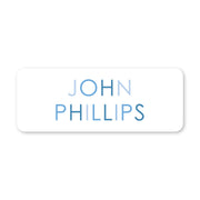 Colored Name Vinyl School Labels - Blue