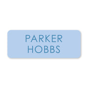Tone On Tone Vinyl School Labels - Blue