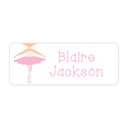 Ballerina Tutu Vinyl School Labels