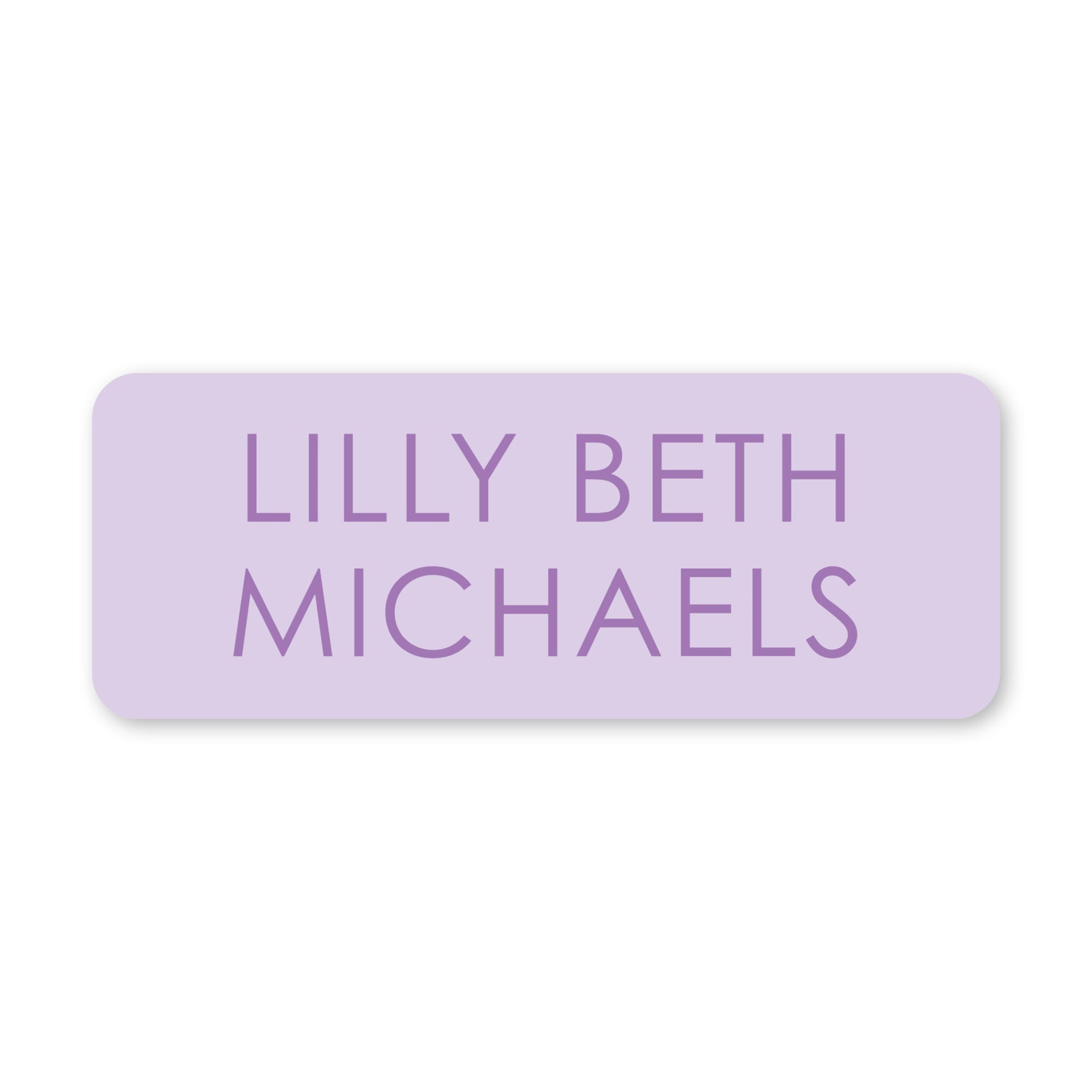 Tone On Tone Vinyl School Labels - Purple