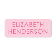 Tone On Tone Vinyl School Labels - Pink