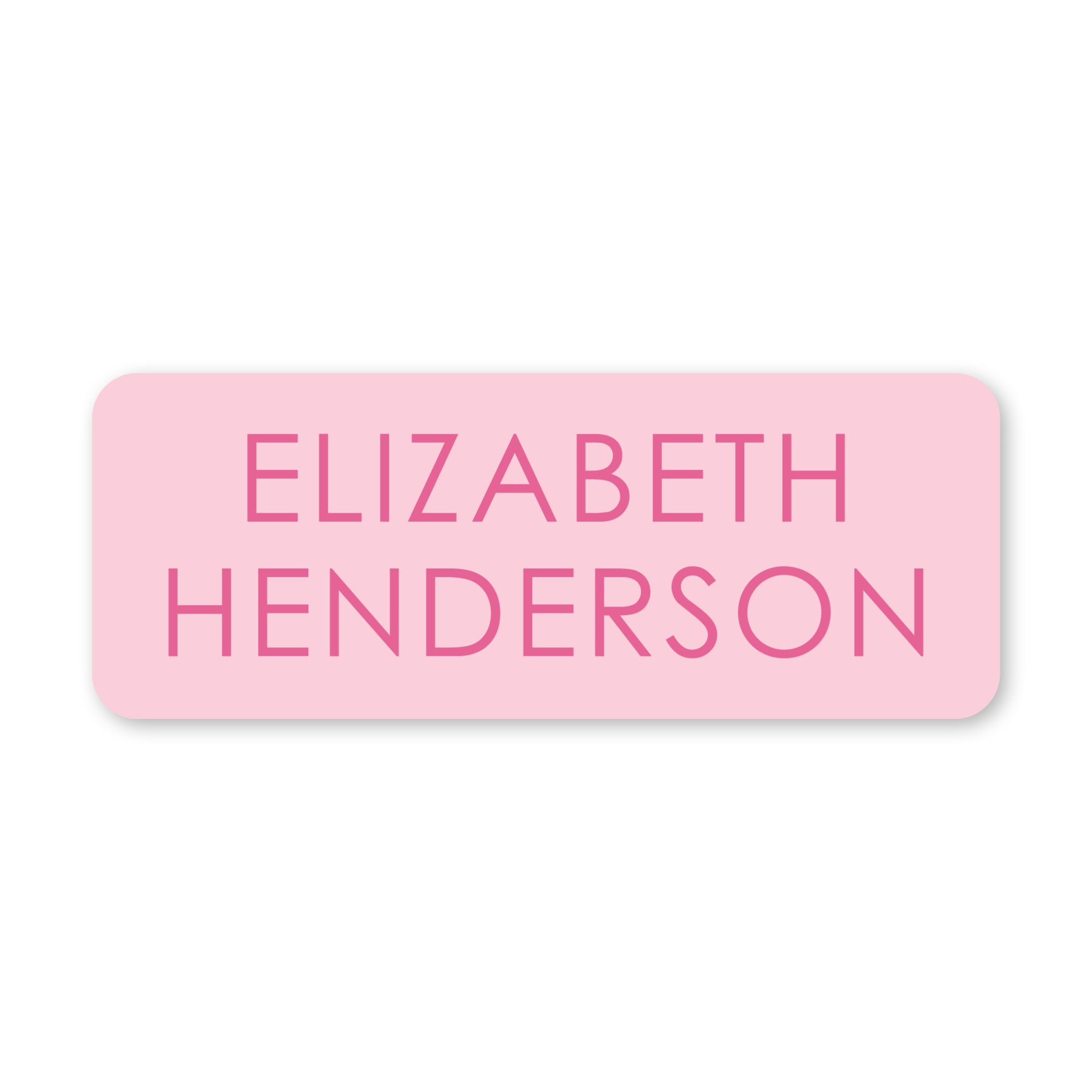 Tone On Tone Vinyl School Labels - Pink