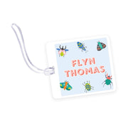 Bugs & Beetles Square Laminated Bag Tag