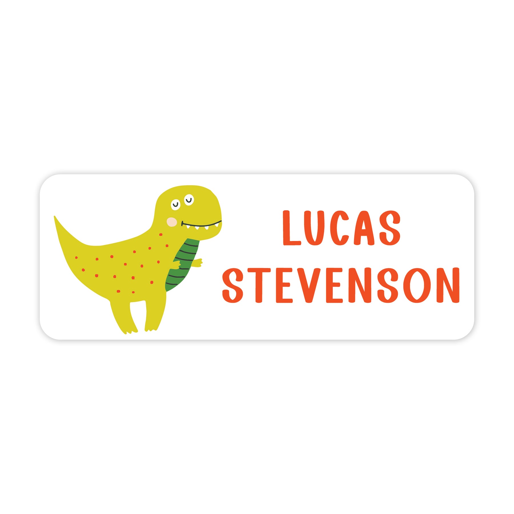 T-rex Dino Vinyl School Labels