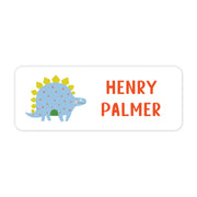 Stegasaurus Dino Vinyl School Labels