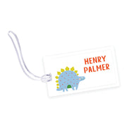 Stegasaurus Dino Laminated Bag Tag