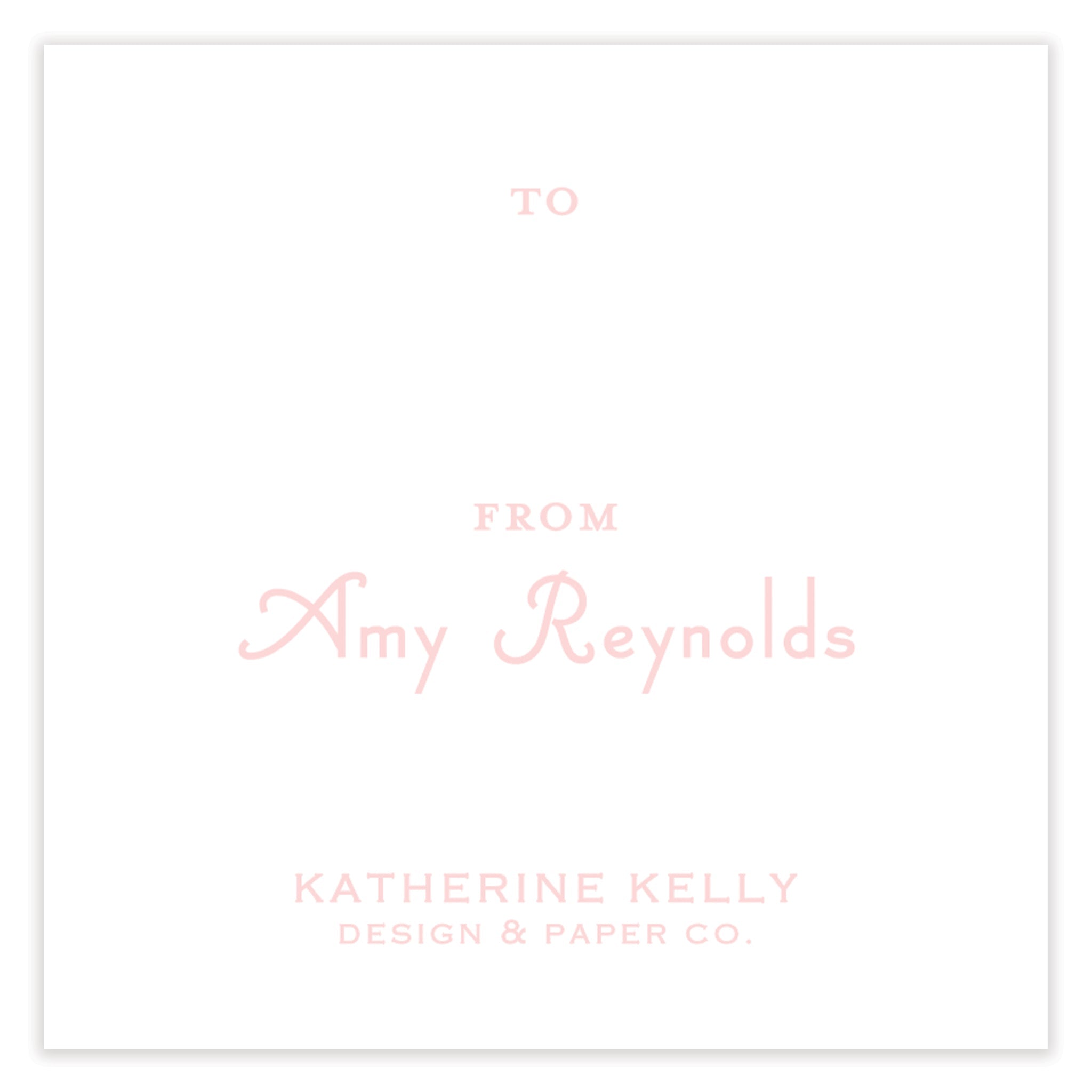 Cabana Monogram Enclosure Card
