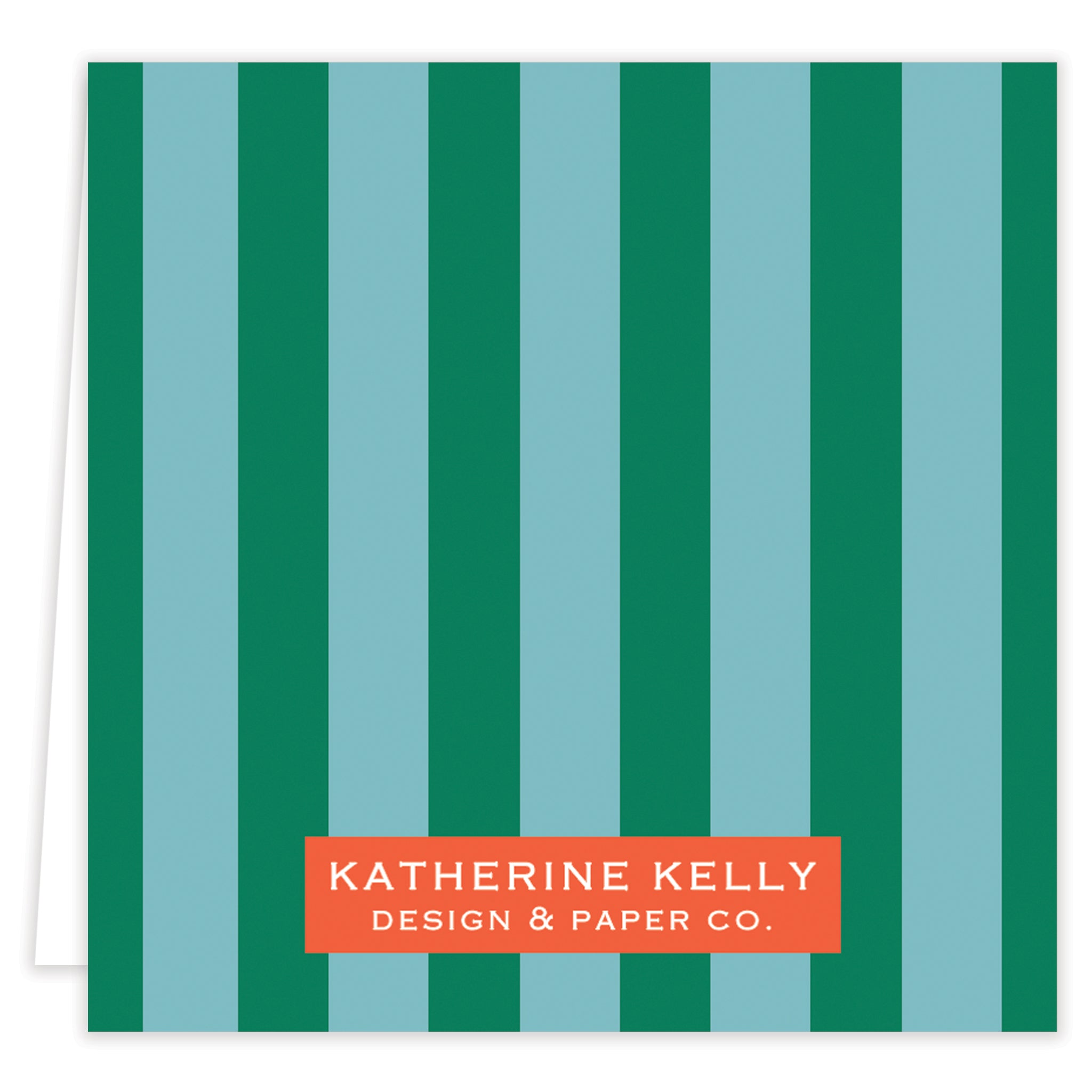 Teal Initial Folded Note Set With Envelopes