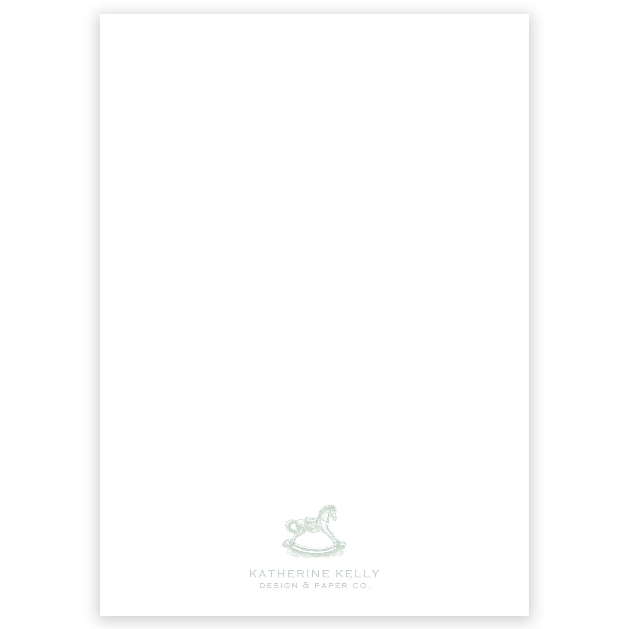 Sage Rocking Horse Baby Shower Invitation