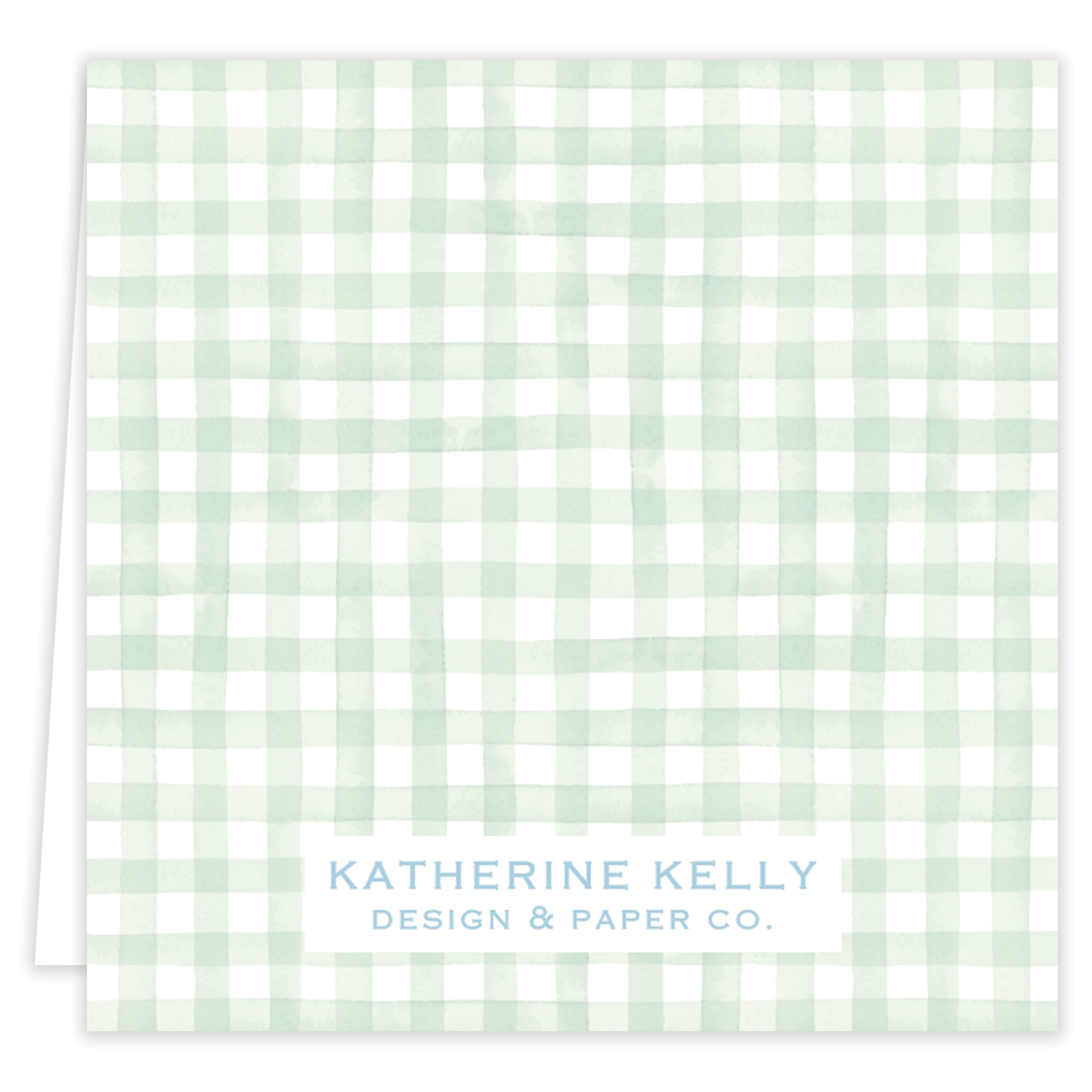 Blue Birthday Cake Folded Note Set With Envelopes