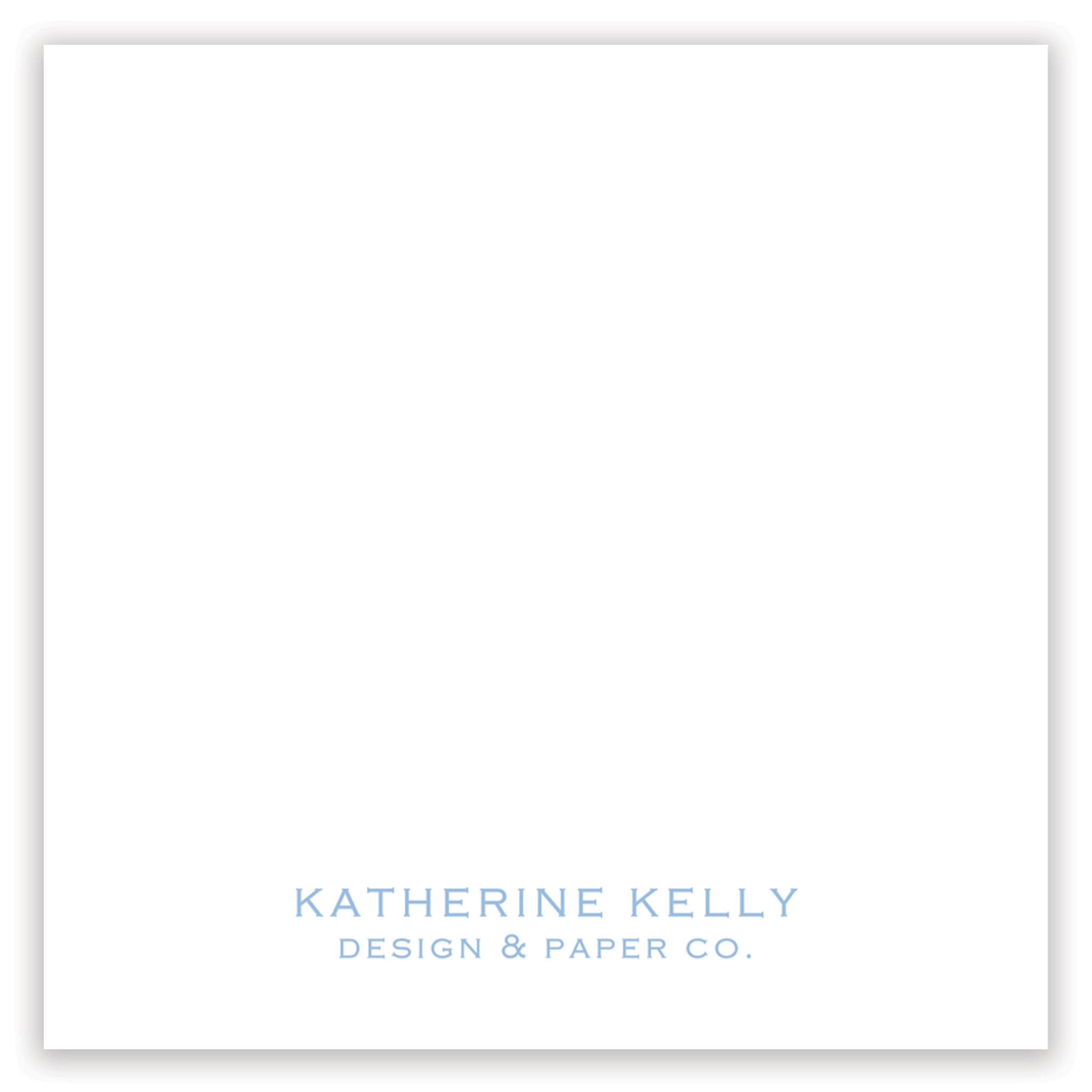 Classic Blue Monogram Enclosure Card