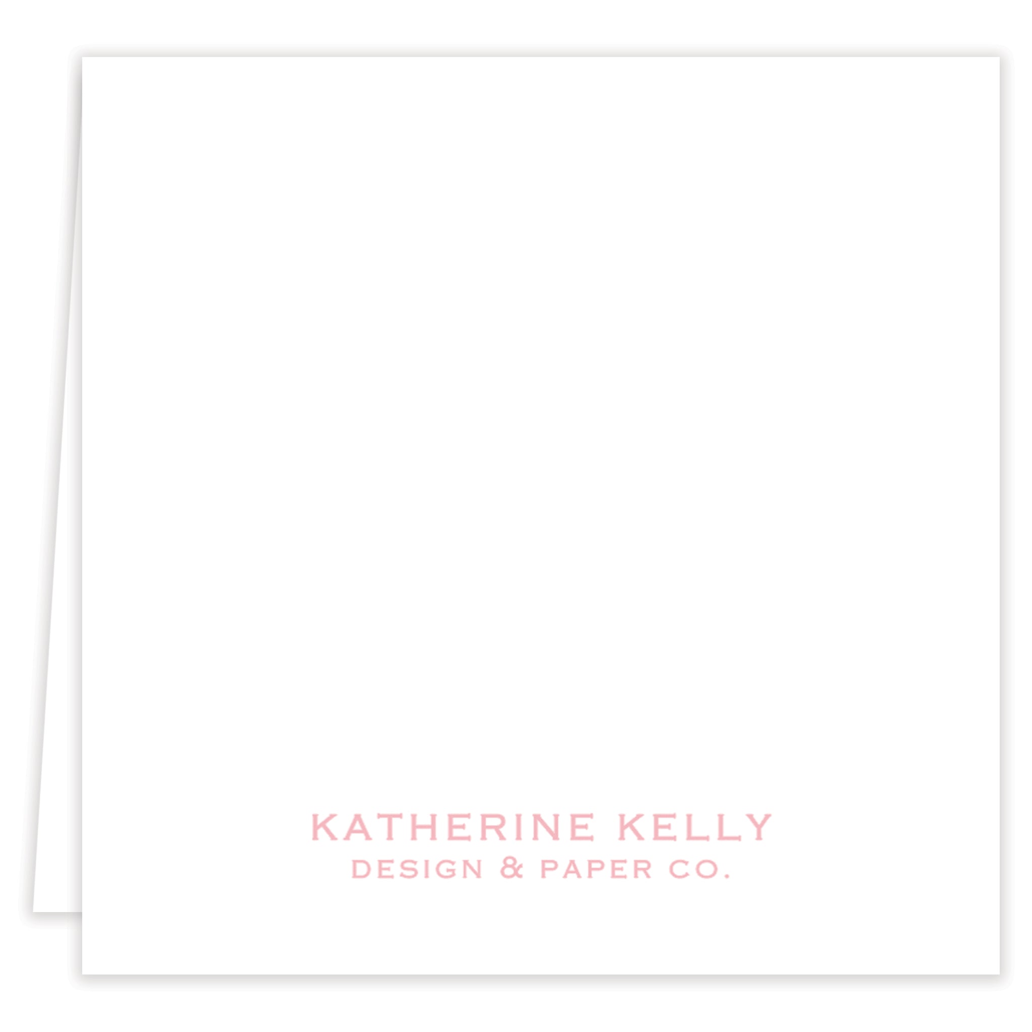 Pink Party Hat Folded Note Set With Envelopes