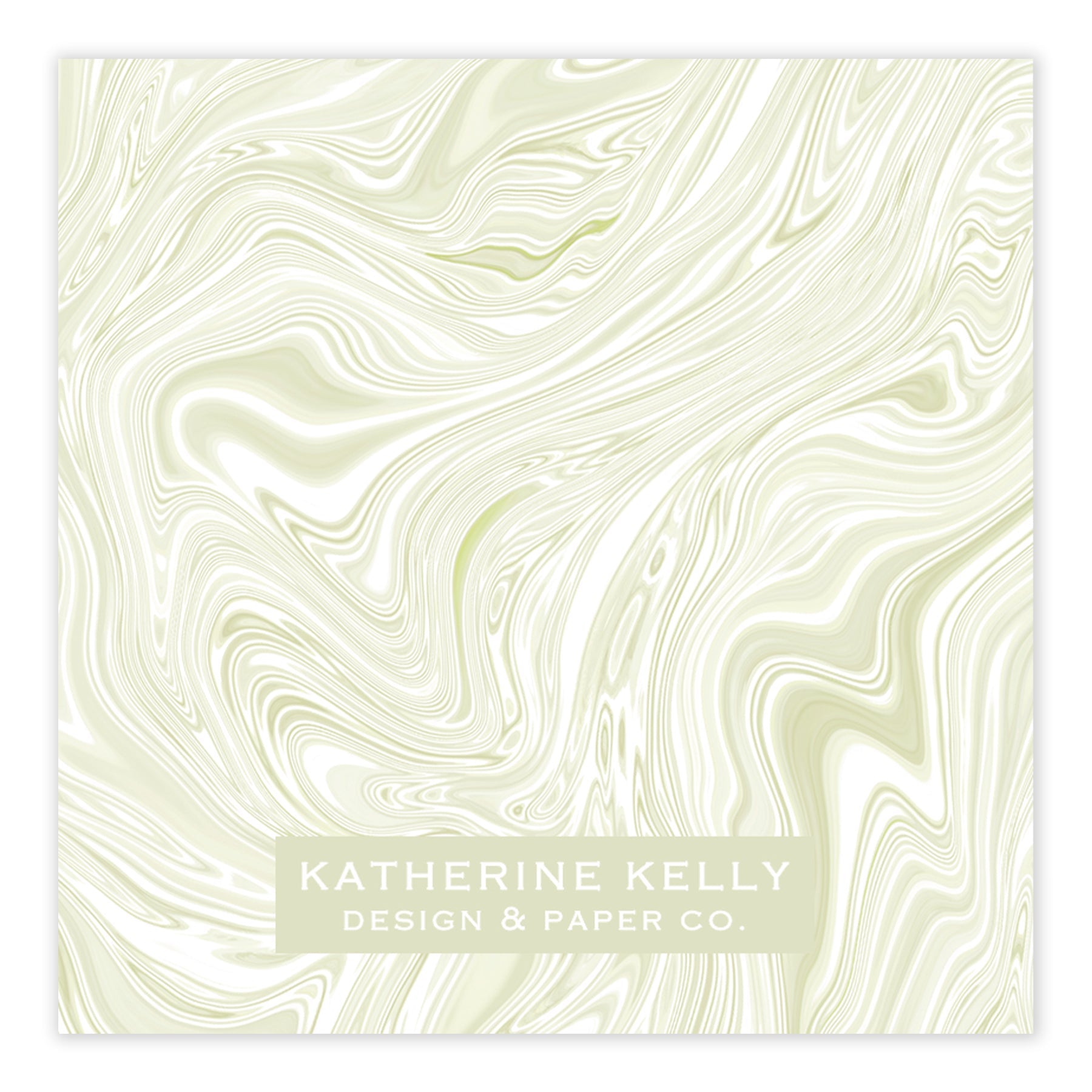 Sage Marbled Enclosure Card