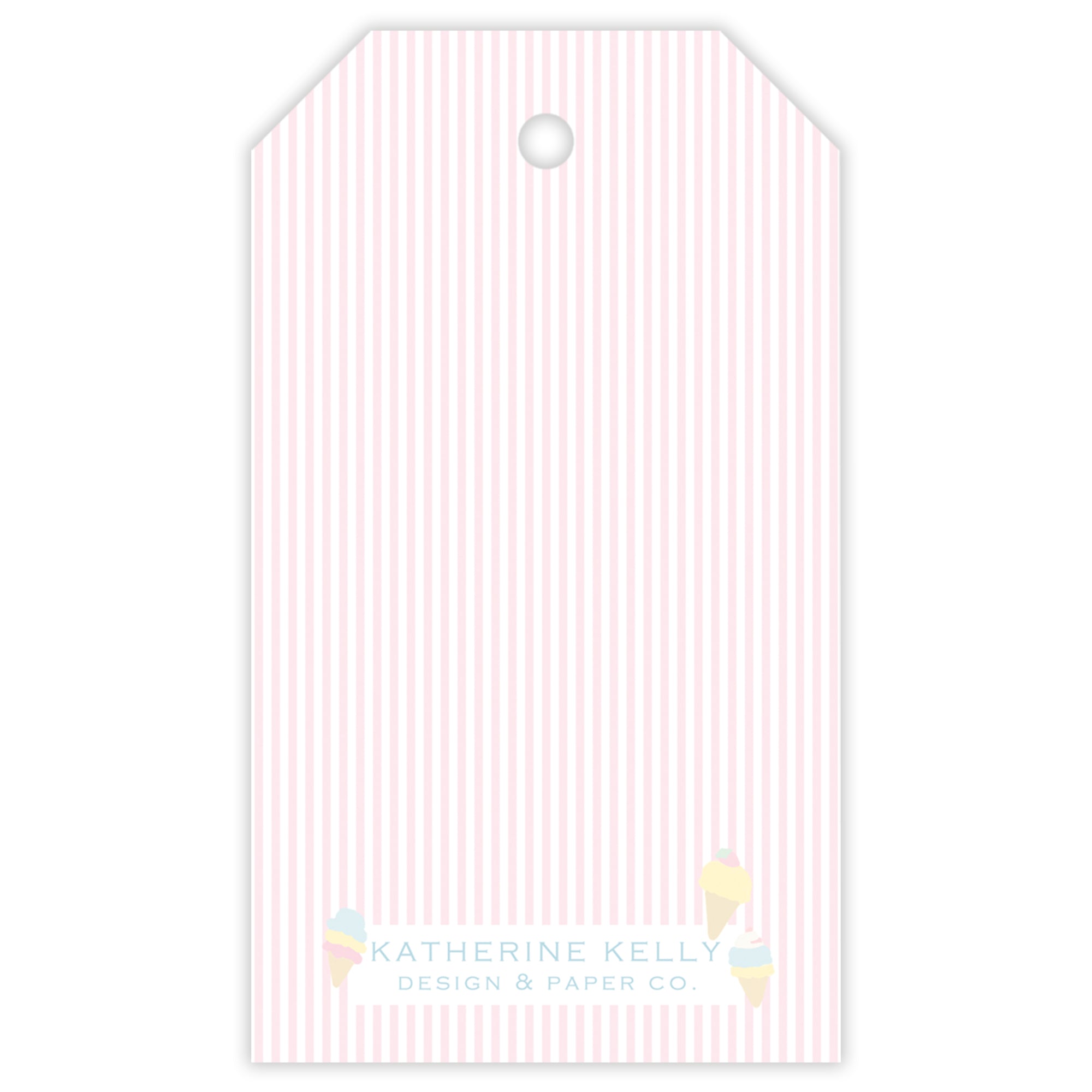 Ice Cream Social Party Favor Tag