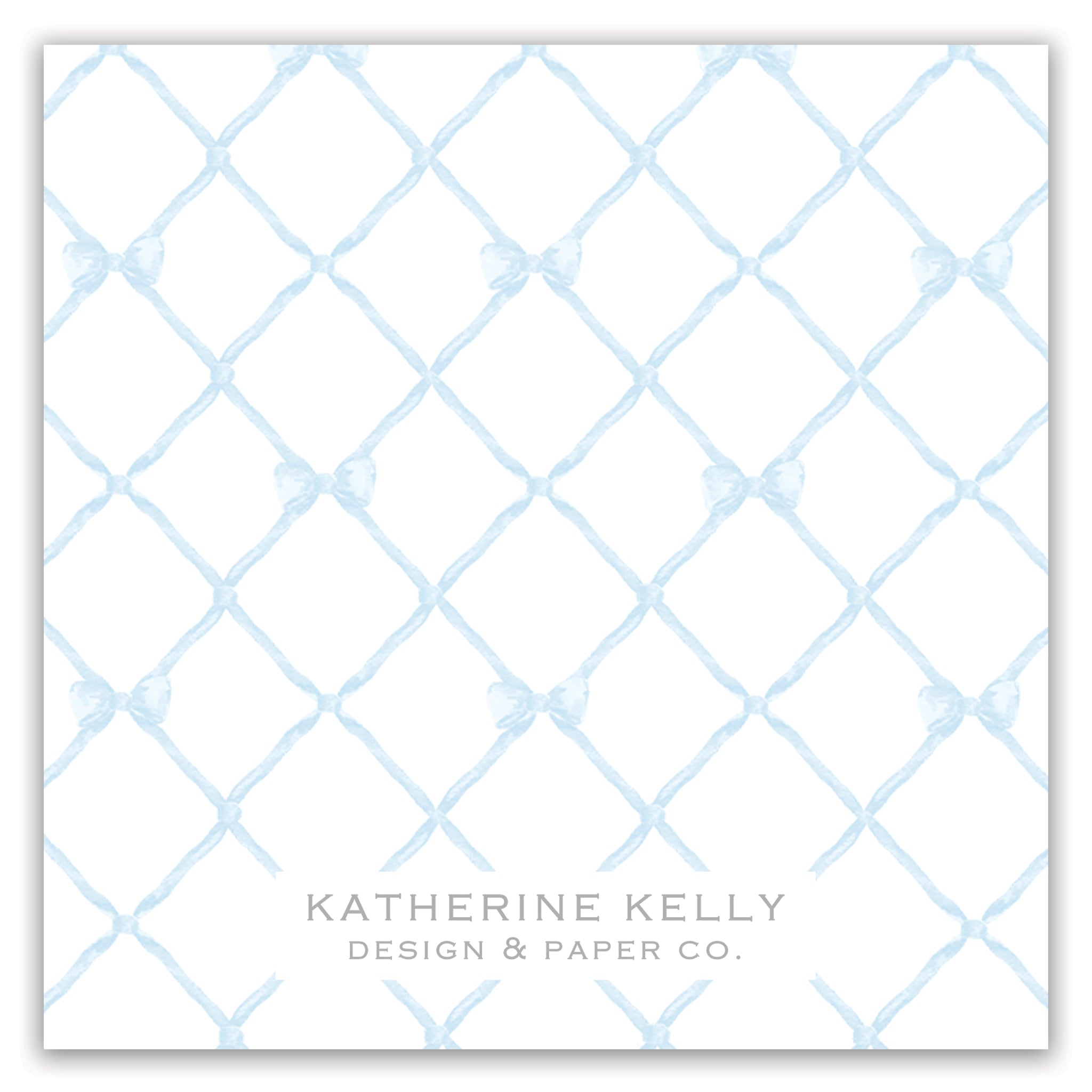 Blue Bow Enclosure Card