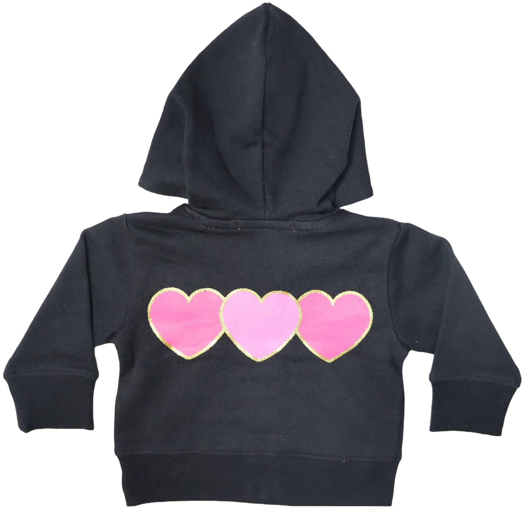 Baby Zip Hoodie - Glitter Patches