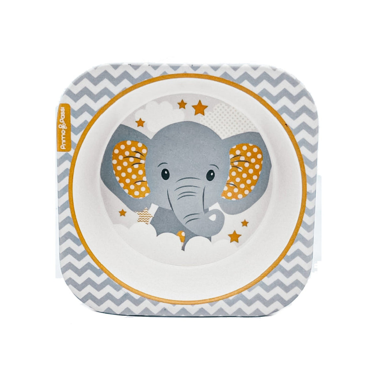 Bamboo Fiber Kids Square Bowl – Little Elephant |