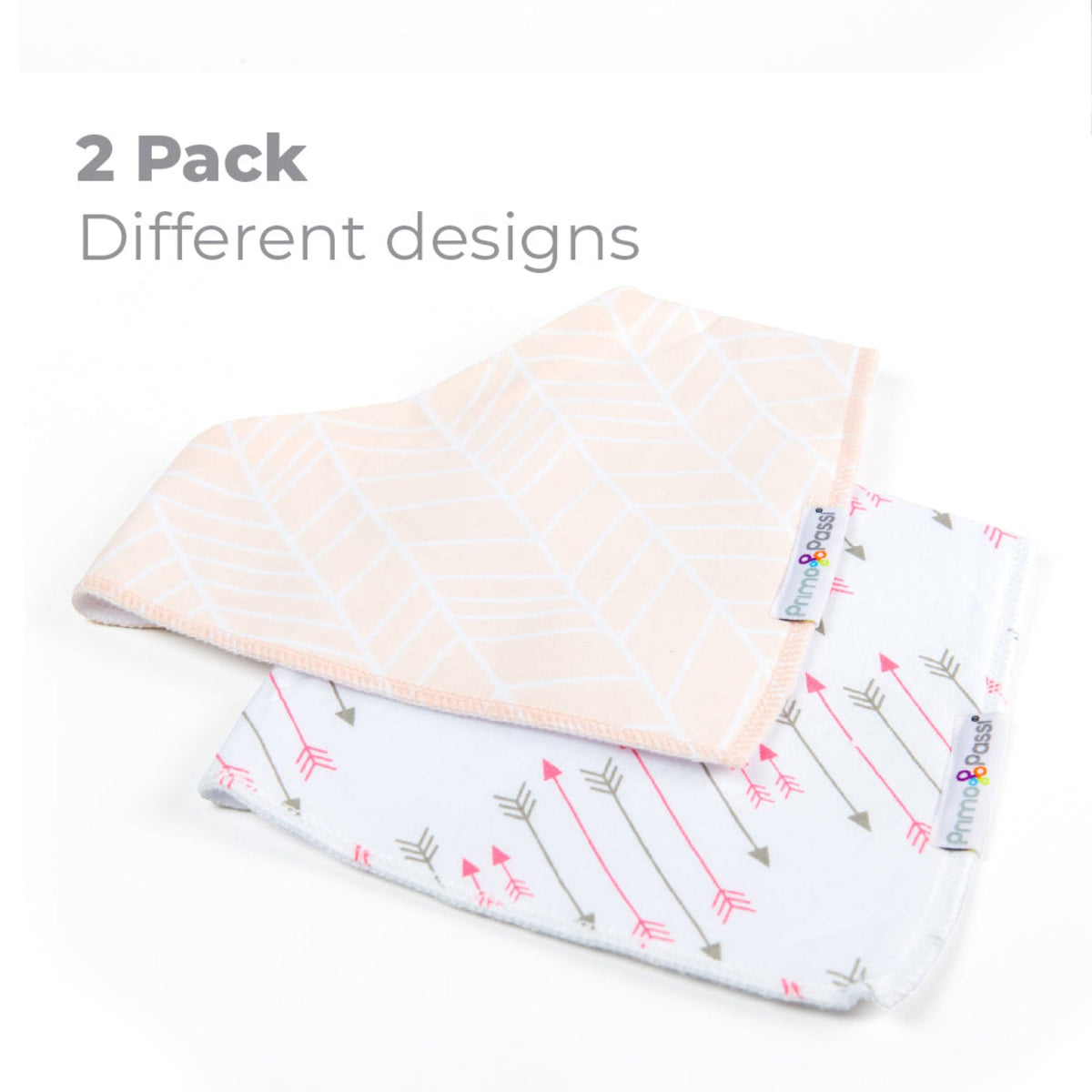 Bandana Bib, Pink Arrows