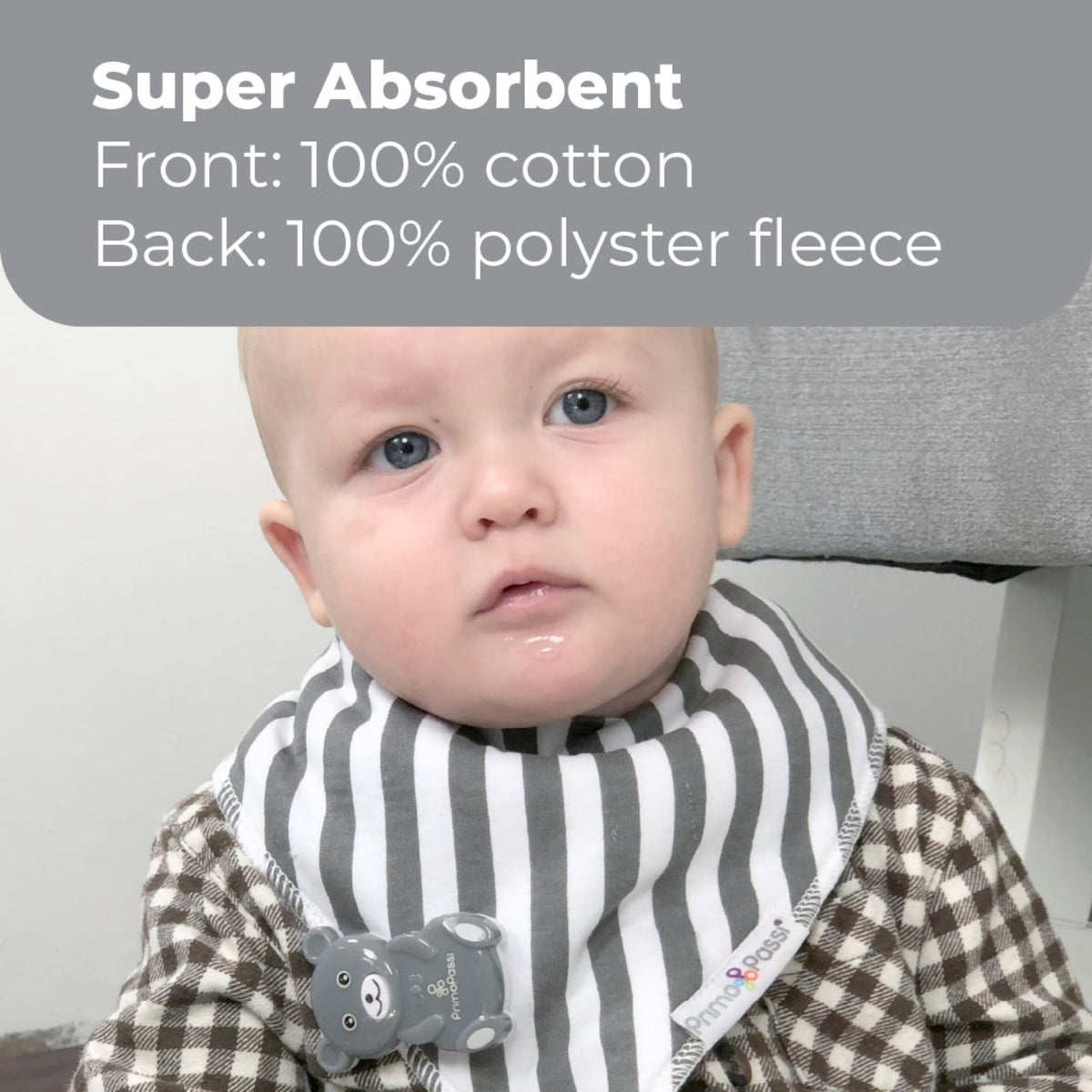 Bandana Bibs, Elephant Stripes