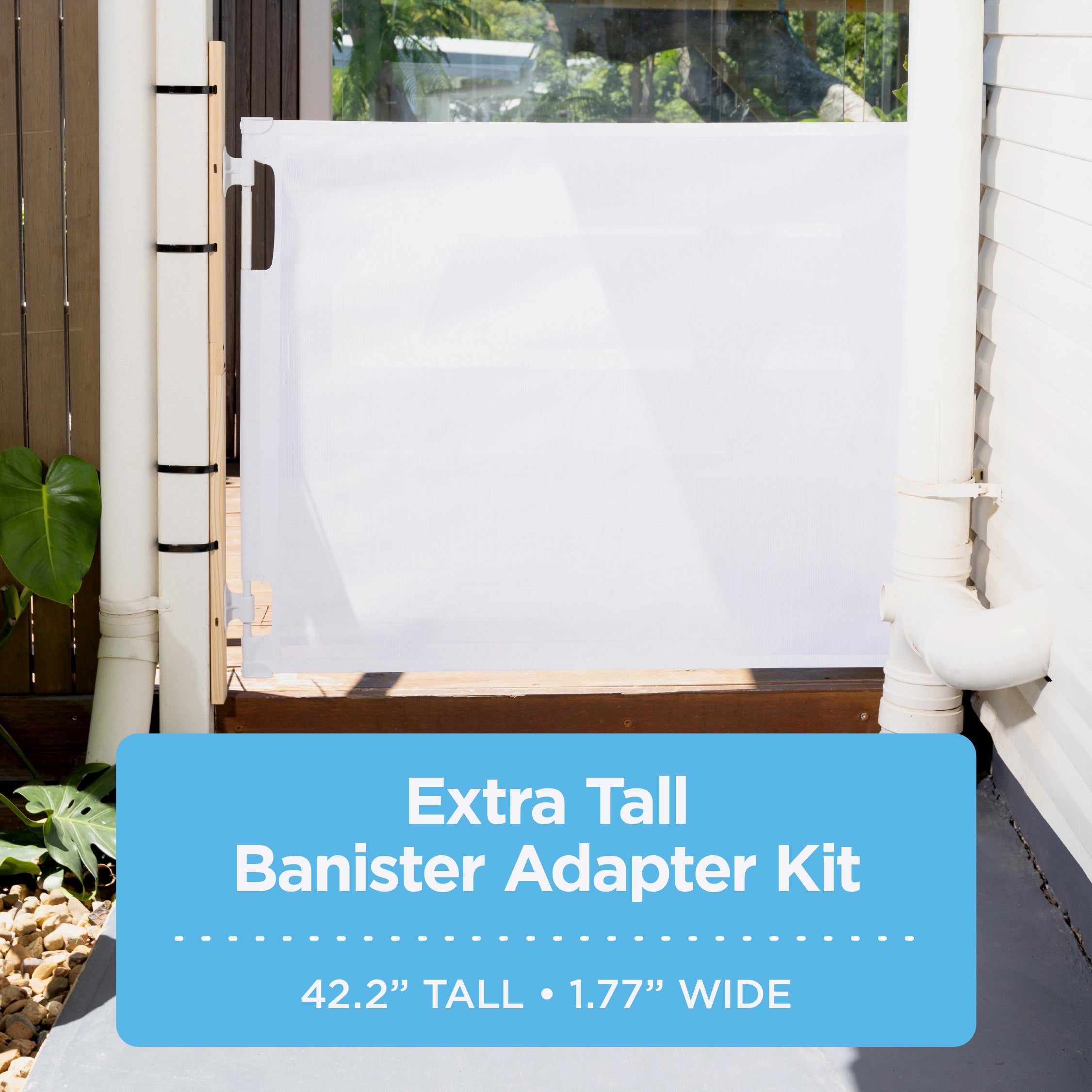 Banister Adapter For Hardware & Pressure Mounted Gates