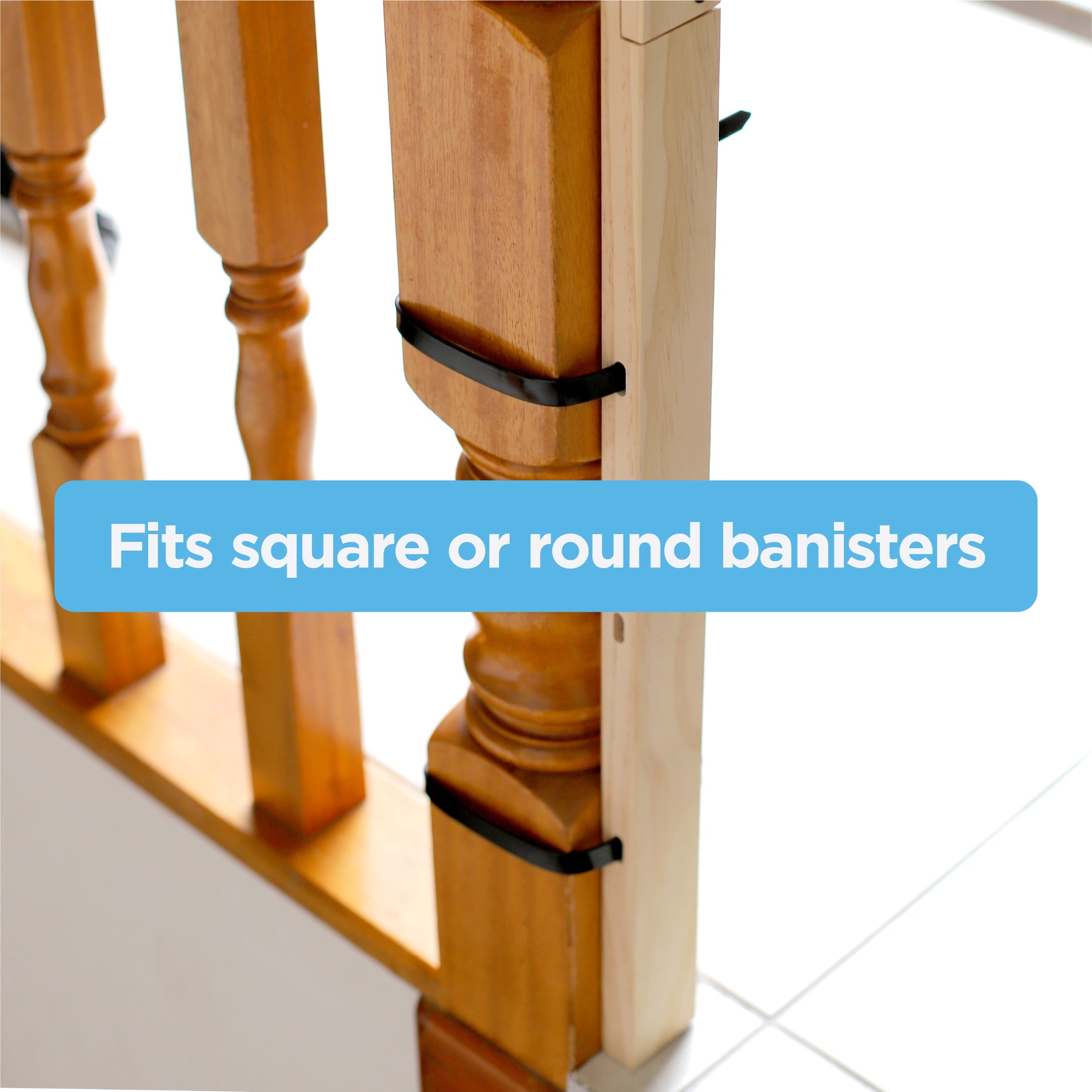 Banister Adapter For Hardware & Pressure Mounted Gates