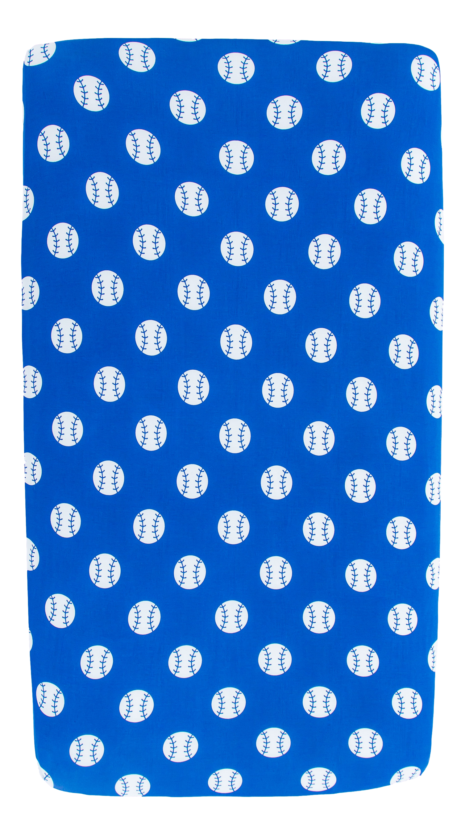 Baseball Crib Sheet -blue