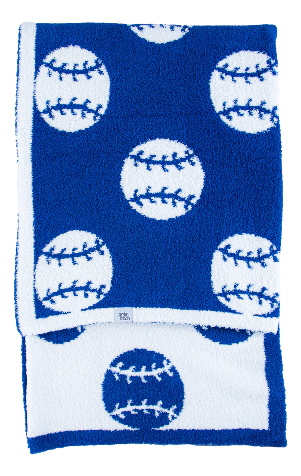 Baseball Plush Blanket- Blue/toddler