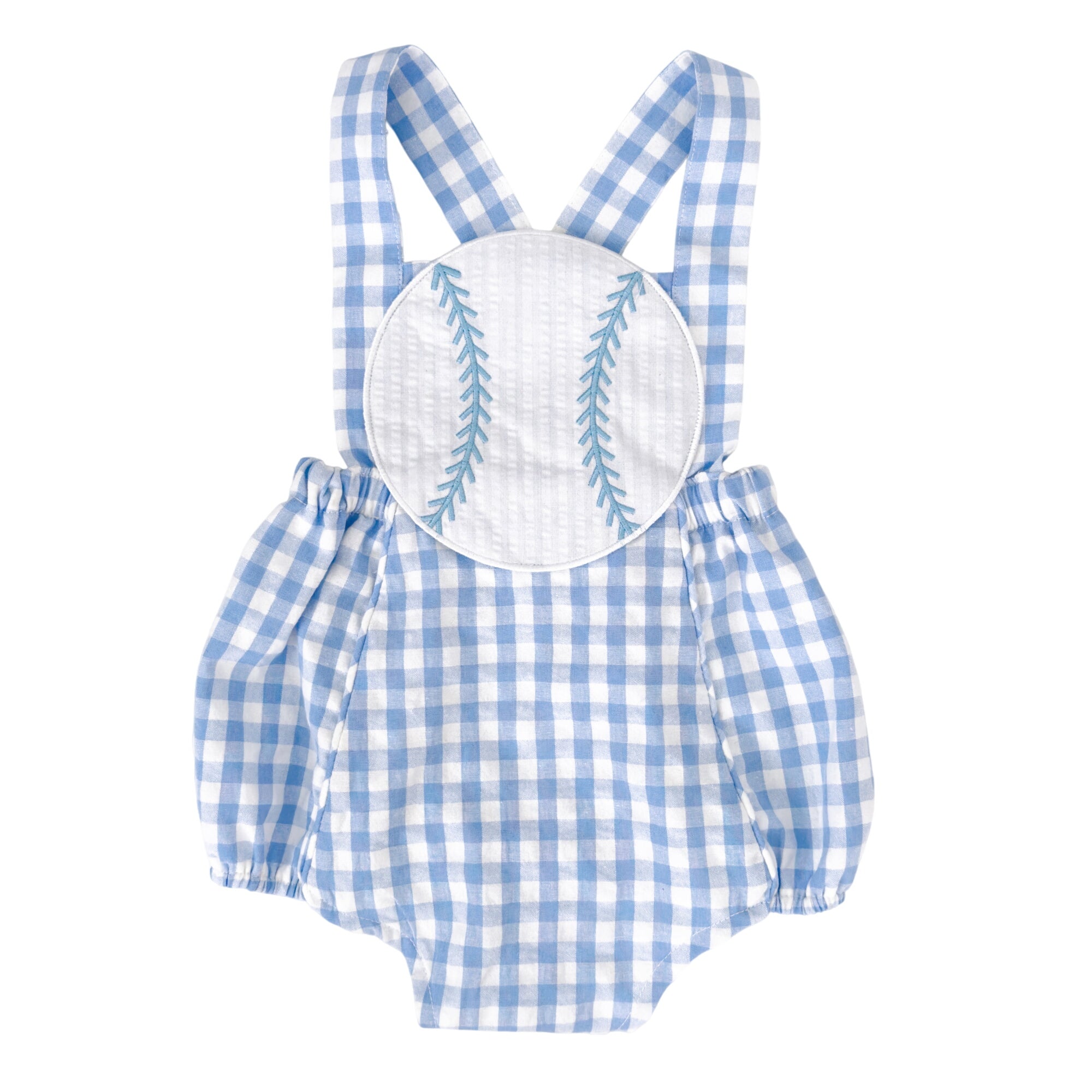 Blue Baseball Sunsuit