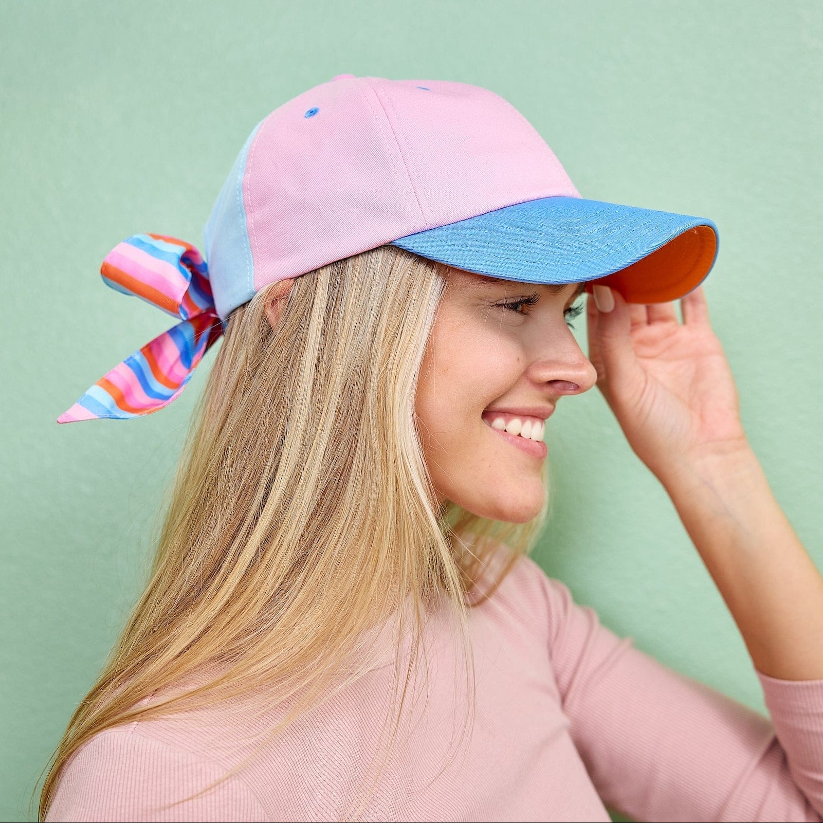 Big Bow Energy Hat (striped)