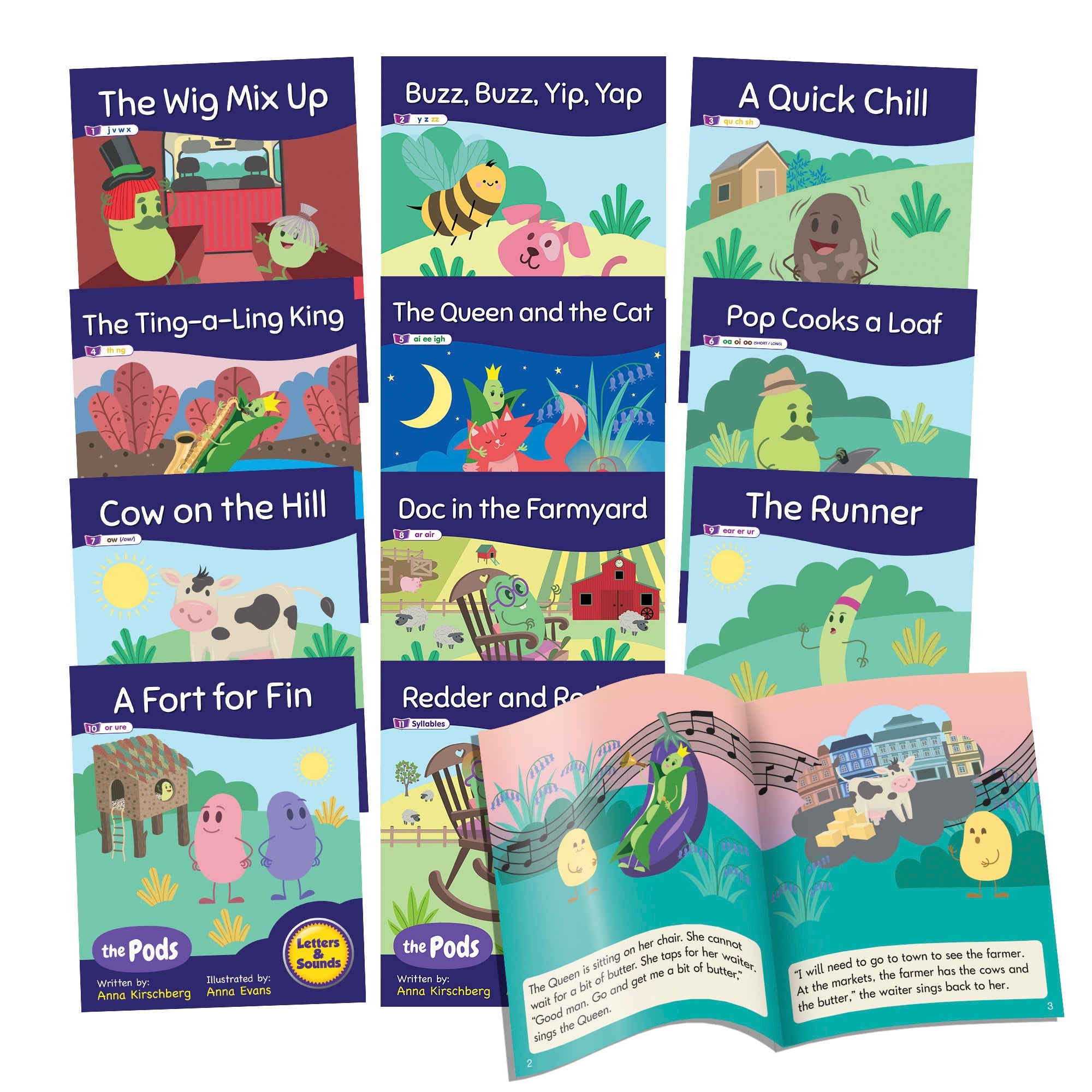 The Pods - Early Decodables - Phonics (phase 3)