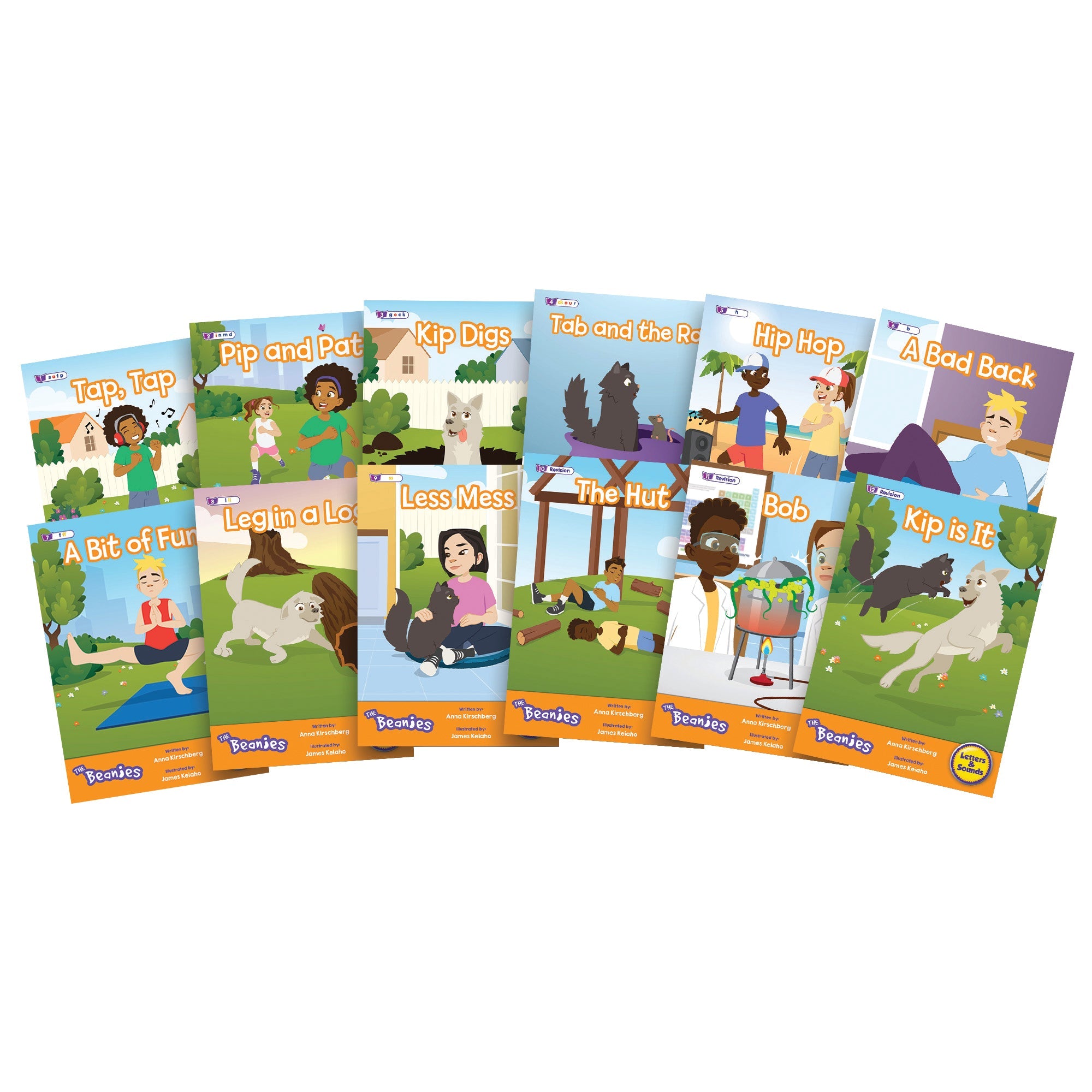 The Beanies Hilo Set 2 Decodable Readers - Letter Sounds (phase 2)