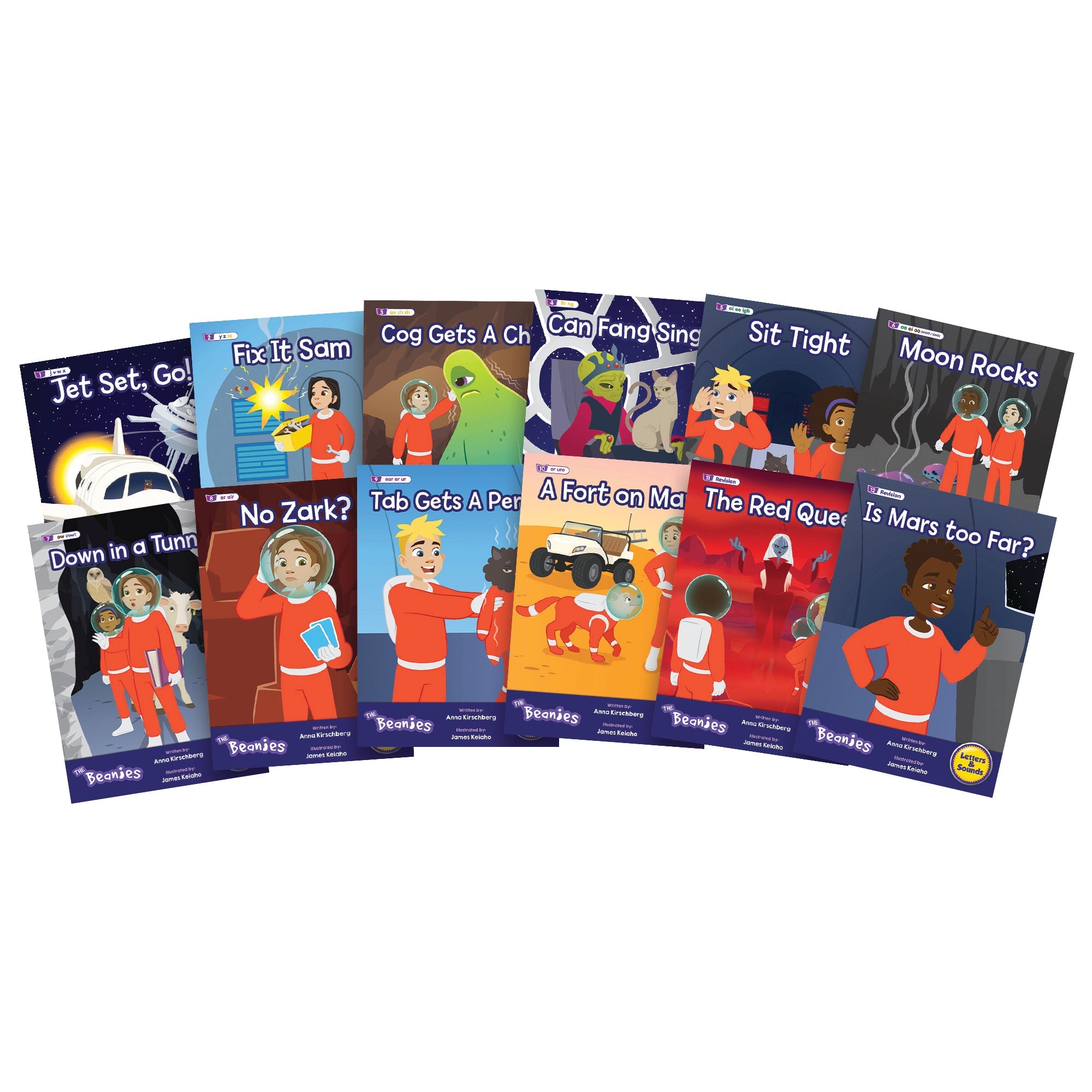 The Beanies Hilo Set 2 Decodable Readers - Phonics (phase 3)