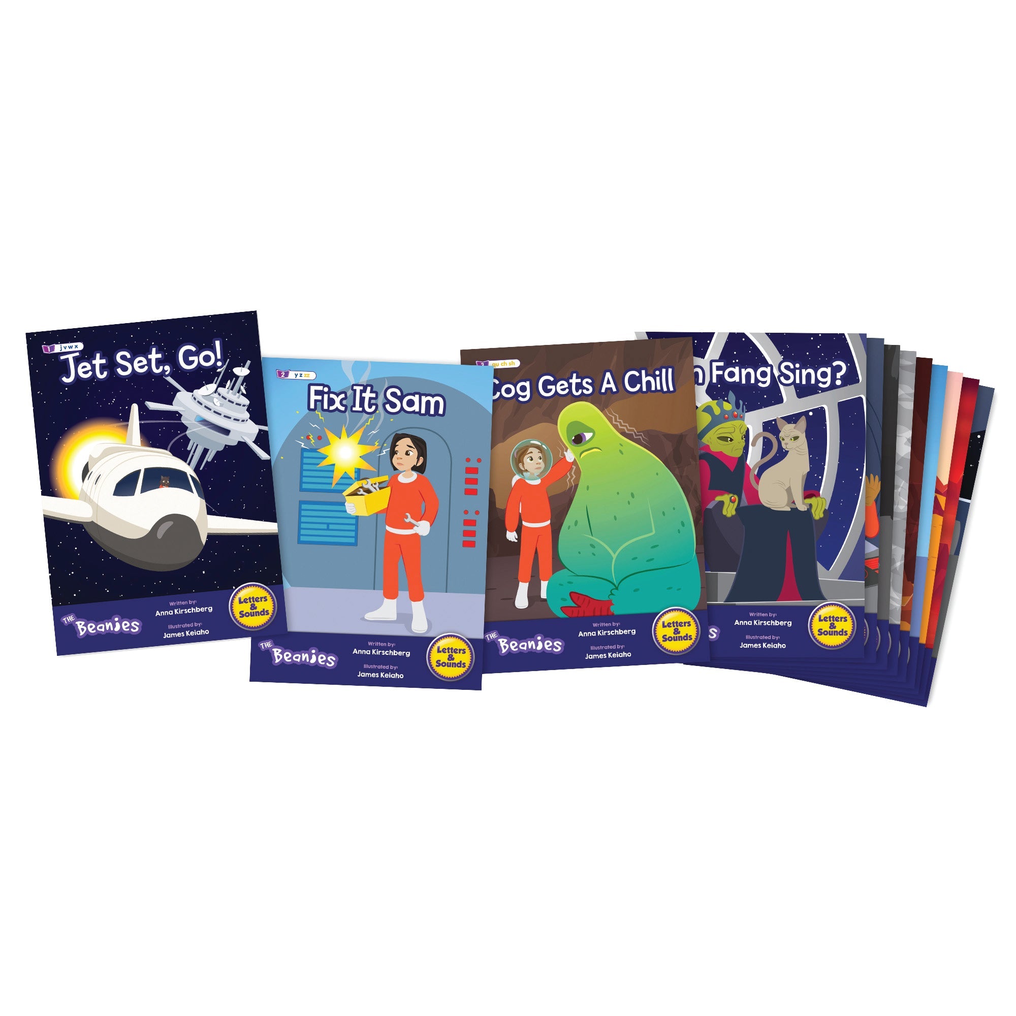 The Beanies Hilo Set 2 Decodable Readers - Phonics (phase 3)