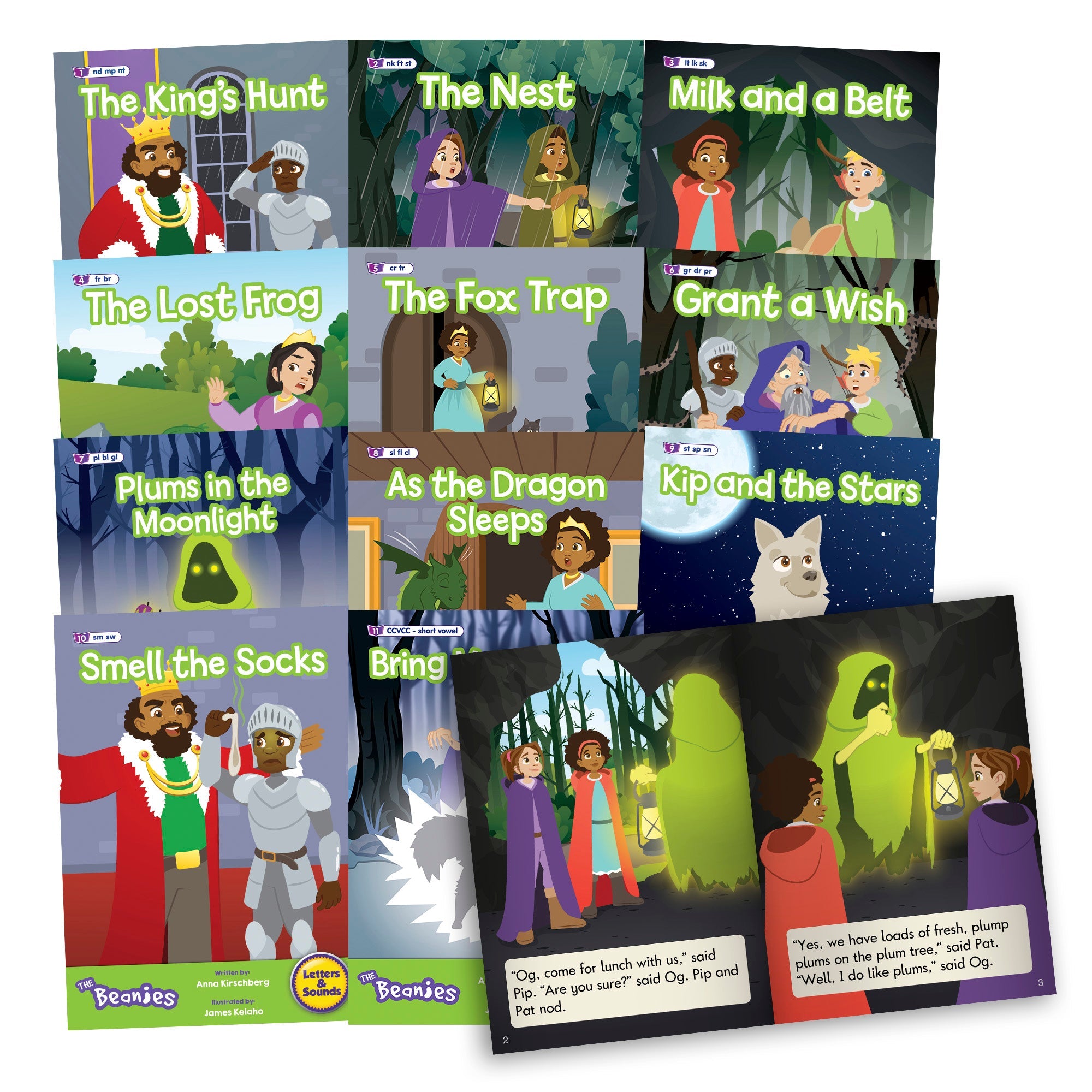The Beanies - Hilo Set 2 Decodable Readers - Phase 4 - 6 Pack