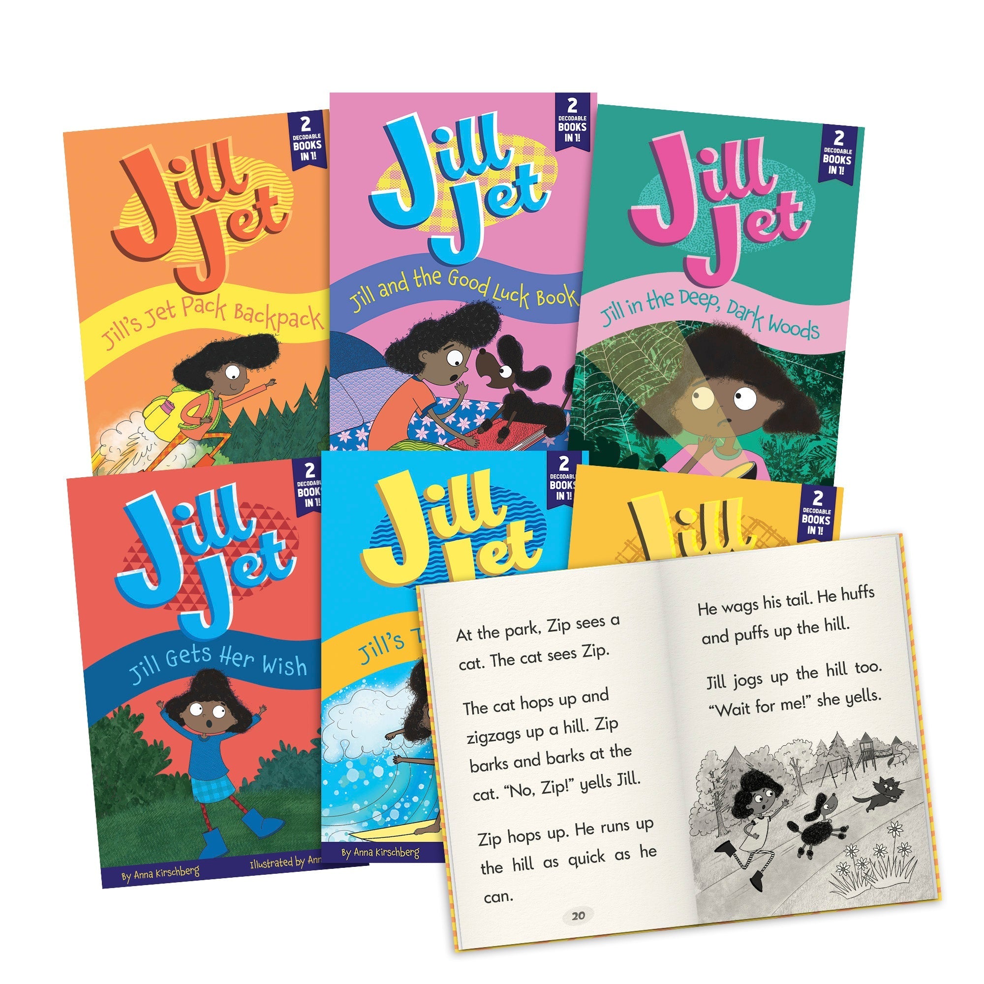 Jill Jet - Decodable Chapter Books - Box Set - Phonics (phase 3)
