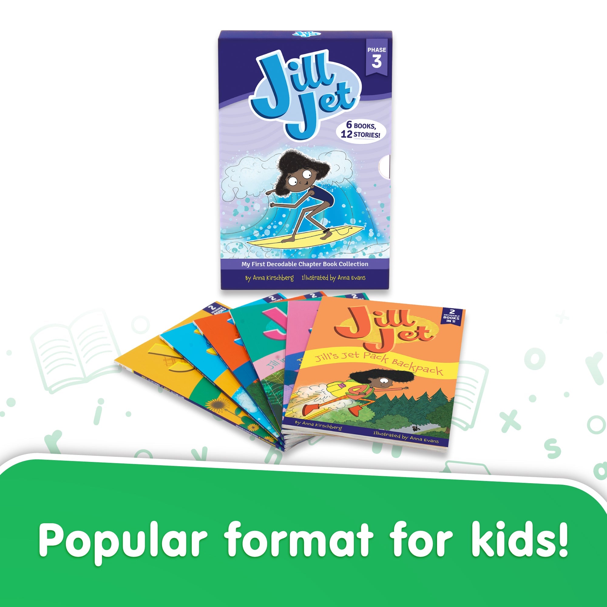 Jill Jet - Decodable Chapter Books - Box Set - Phonics (phase 3)