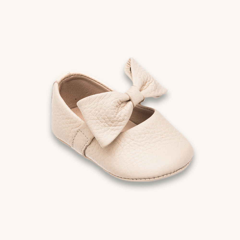 Baby Ballerina With Bow Cream