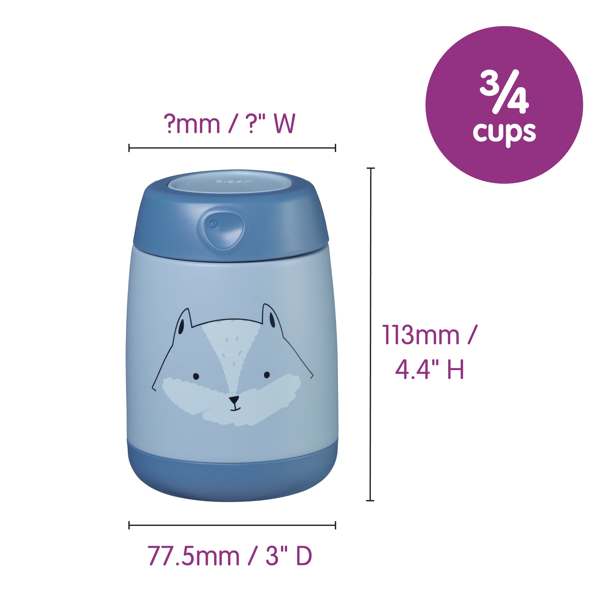 Insulated Food Jar Mini - Blue Camouflage