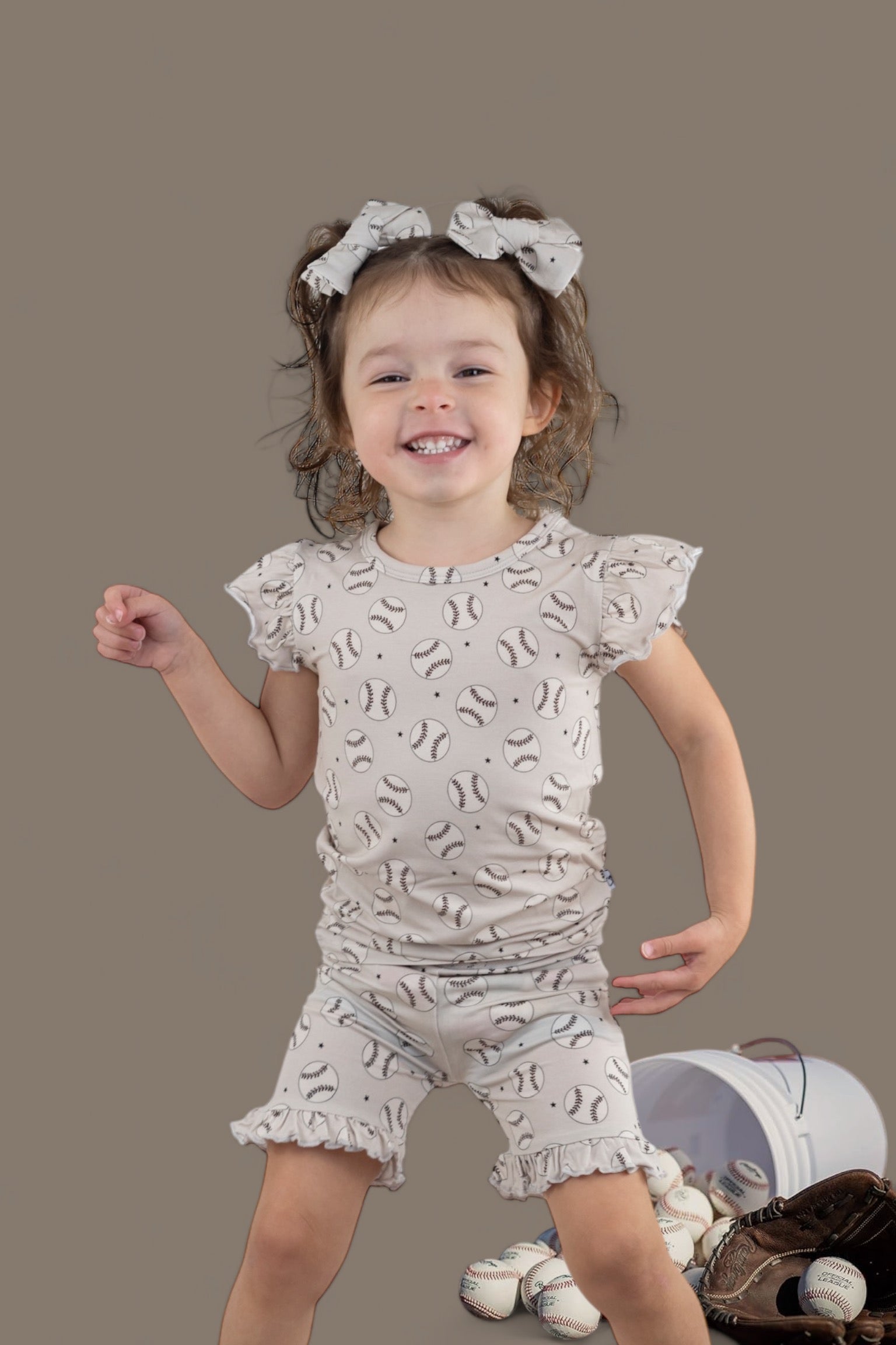 Exclusive Swing For The Stars Dream Ruffle Short Set