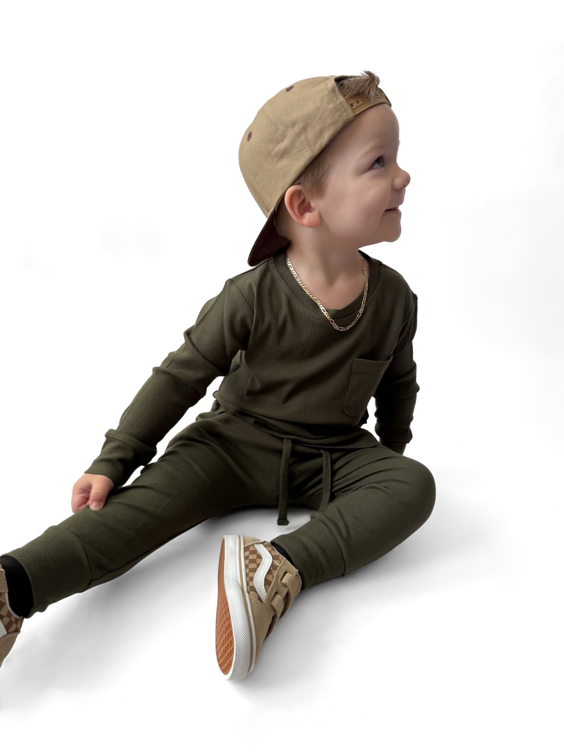 Bamboo Ribbed Long Sleeve - Hunter