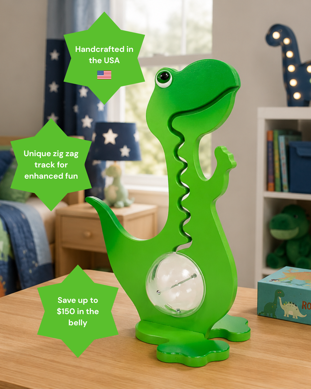 23" Green Dinosaur