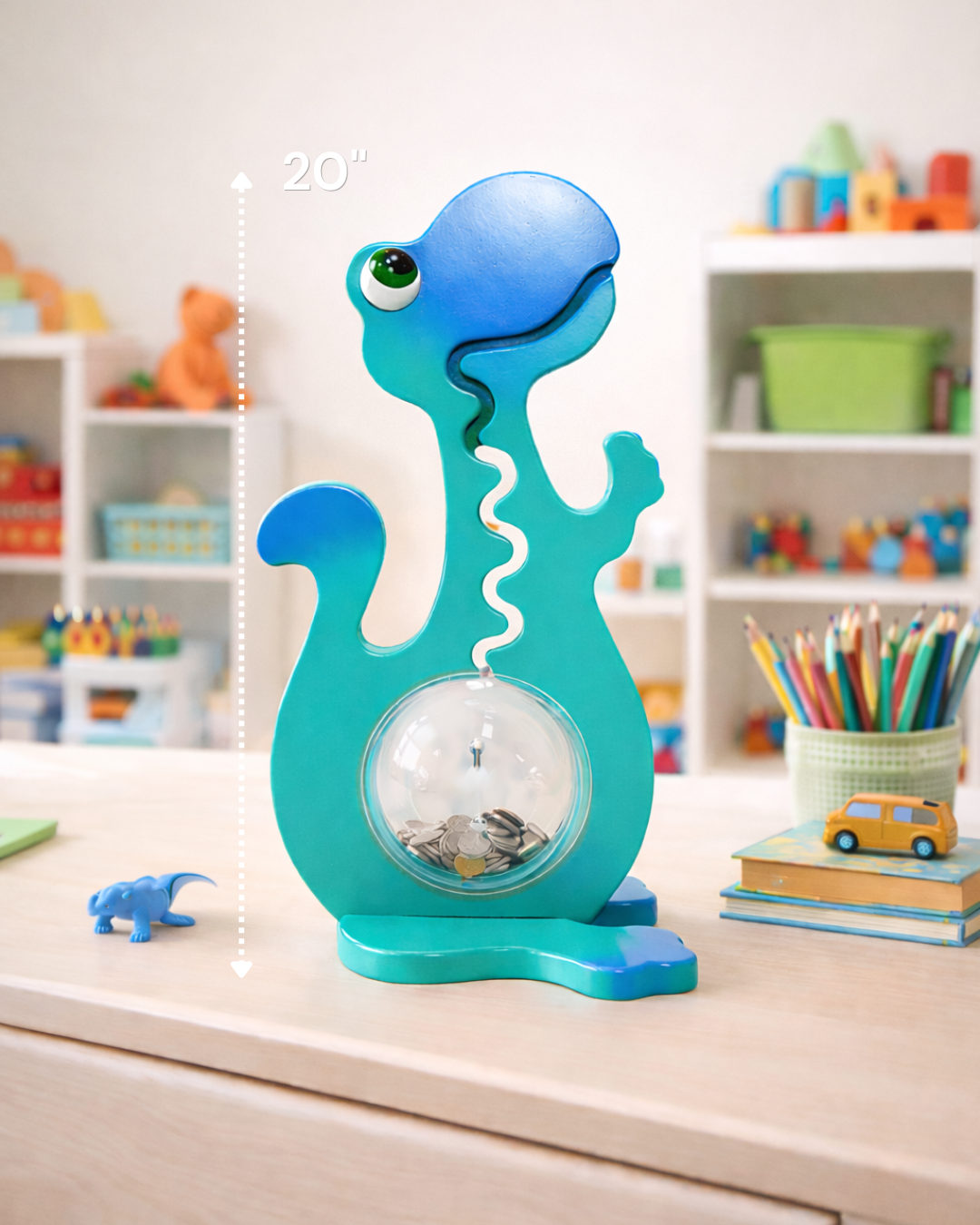 20" Aqua Dinosaur