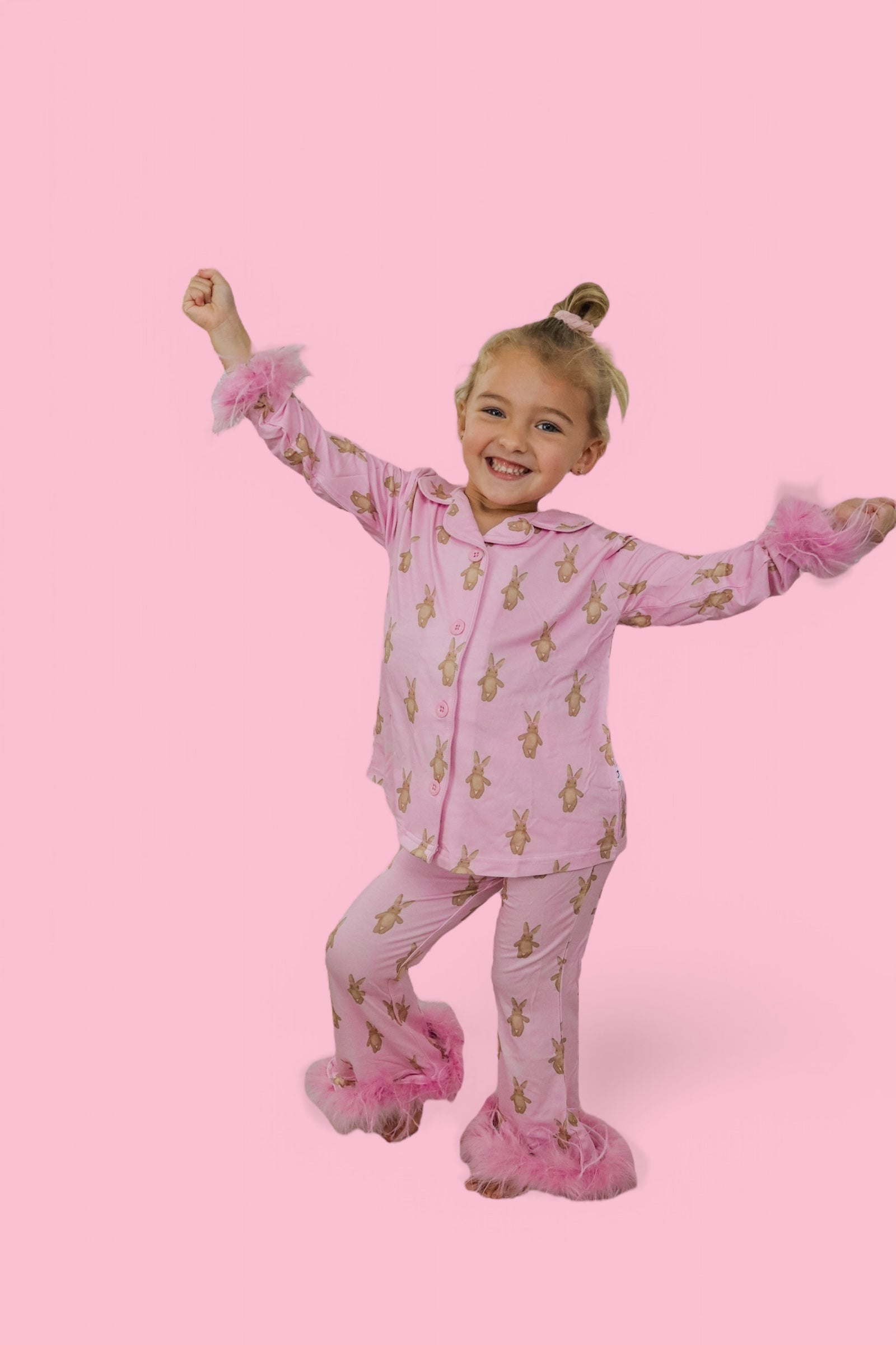 Blushin' Bunnies Girl's Flare Feathered Dream Set