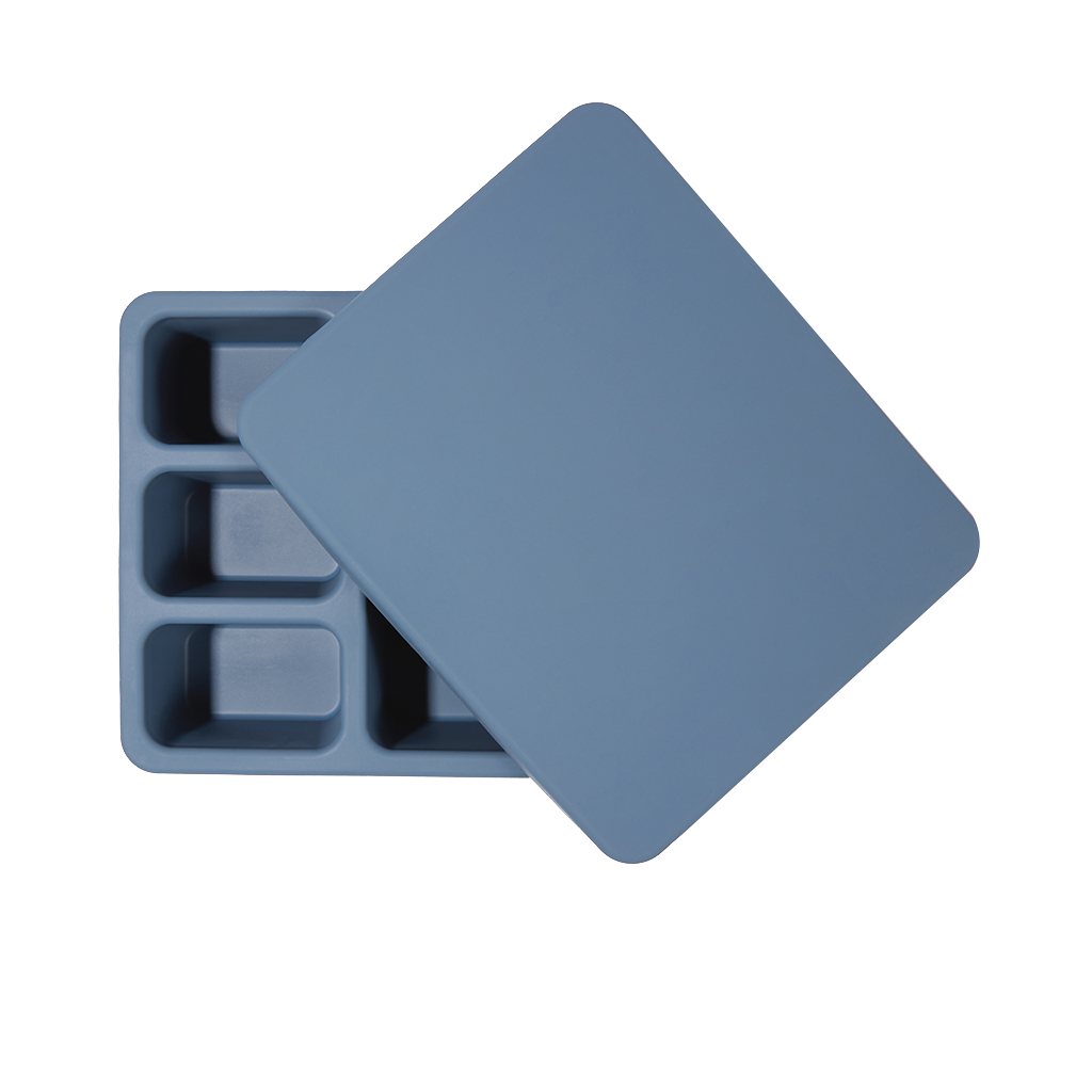 Silicone Bento Box Solid Newport Blue