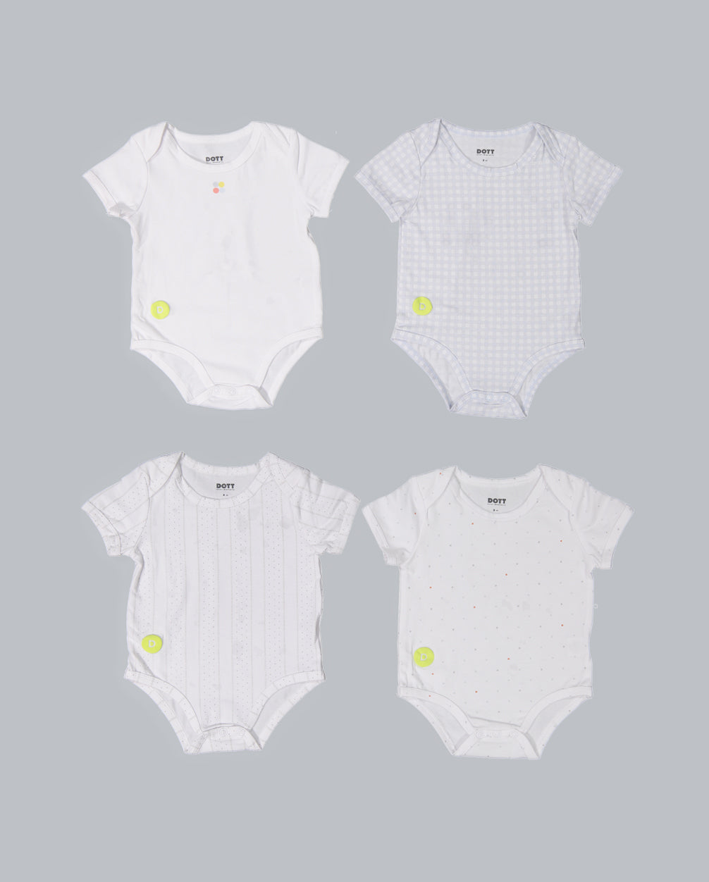Baby Boy Short Sleeve 4pc Onesie Set