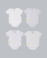 Baby Boy Short Sleeve 4pc Onesie Set